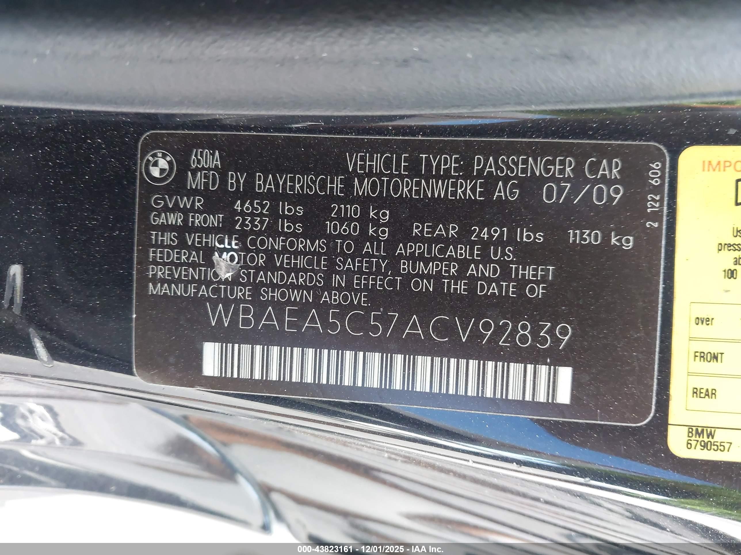 BMW 650I image 9