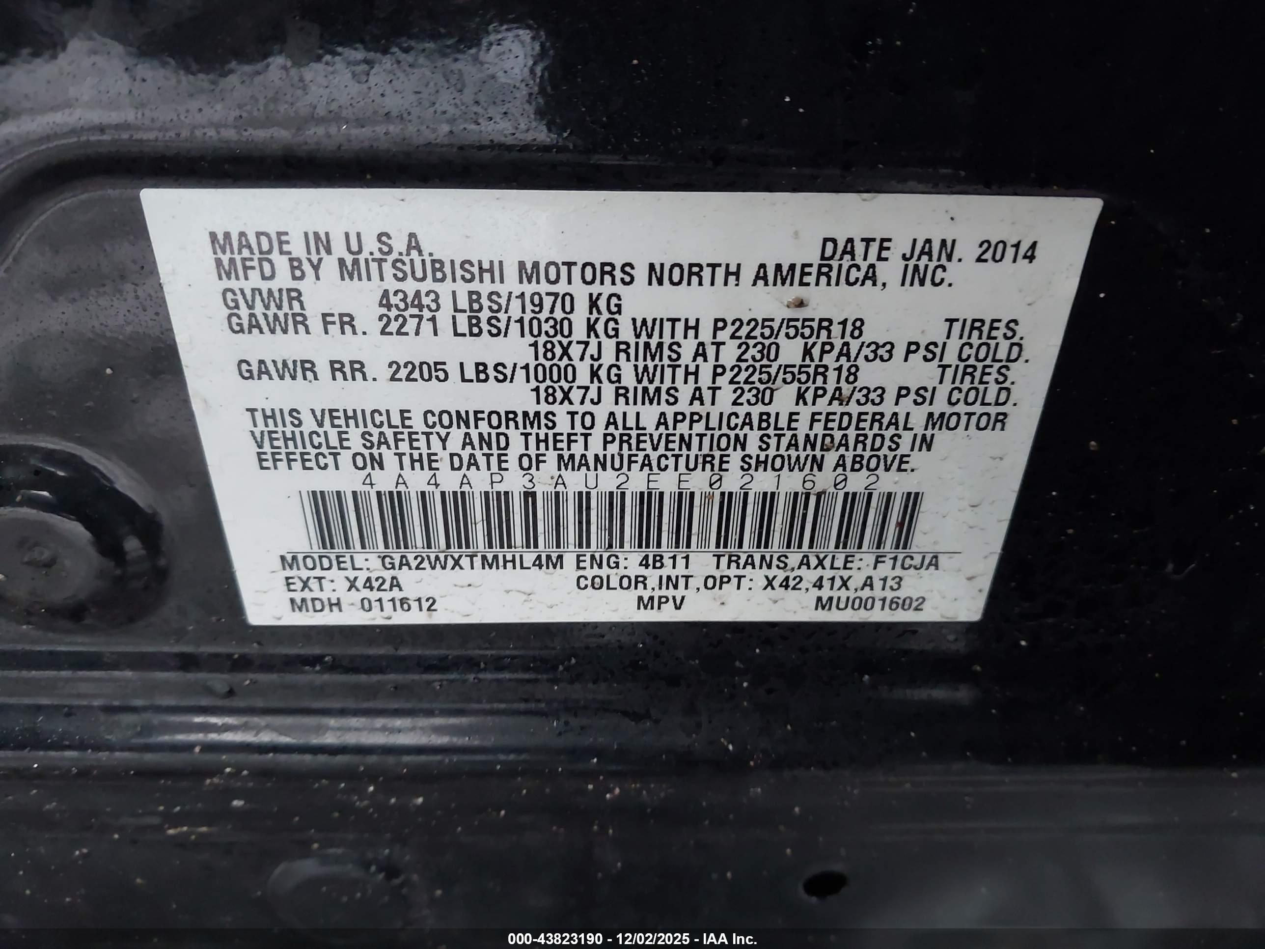 MITSUBISHI OUTLANDER image 9