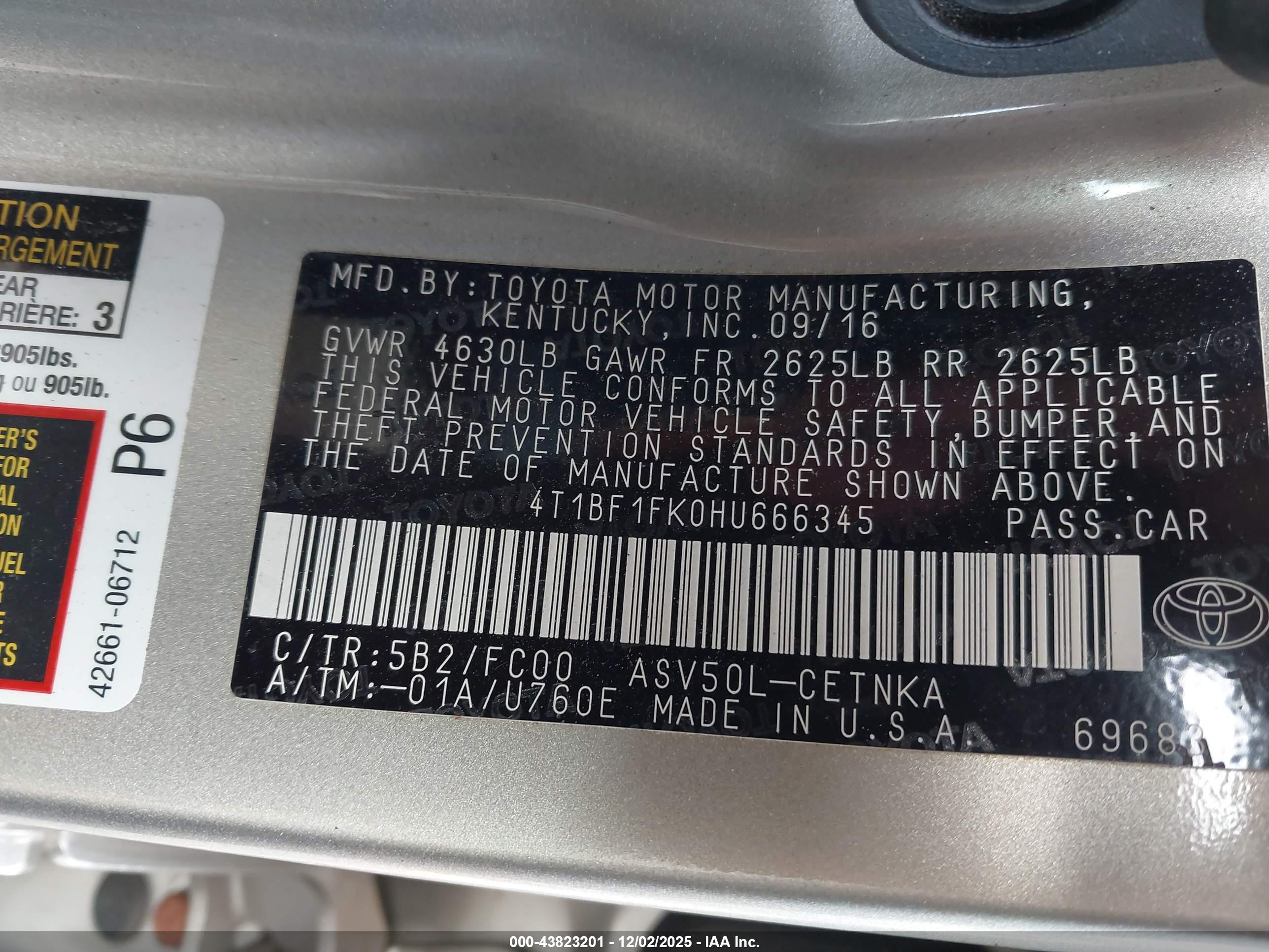 TOYOTA CAMRY image 9