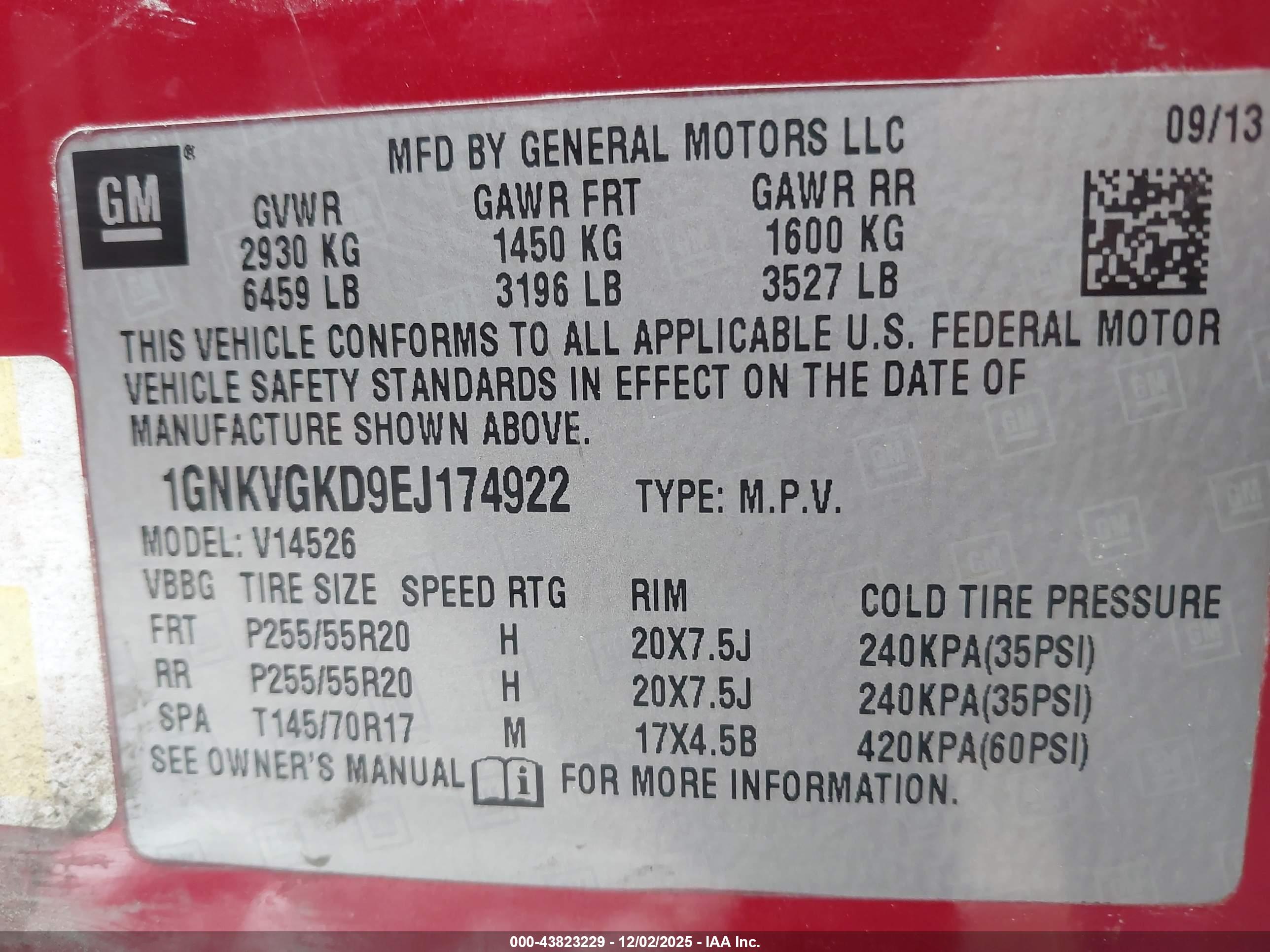 CHEVROLET TRAVERSE image 9