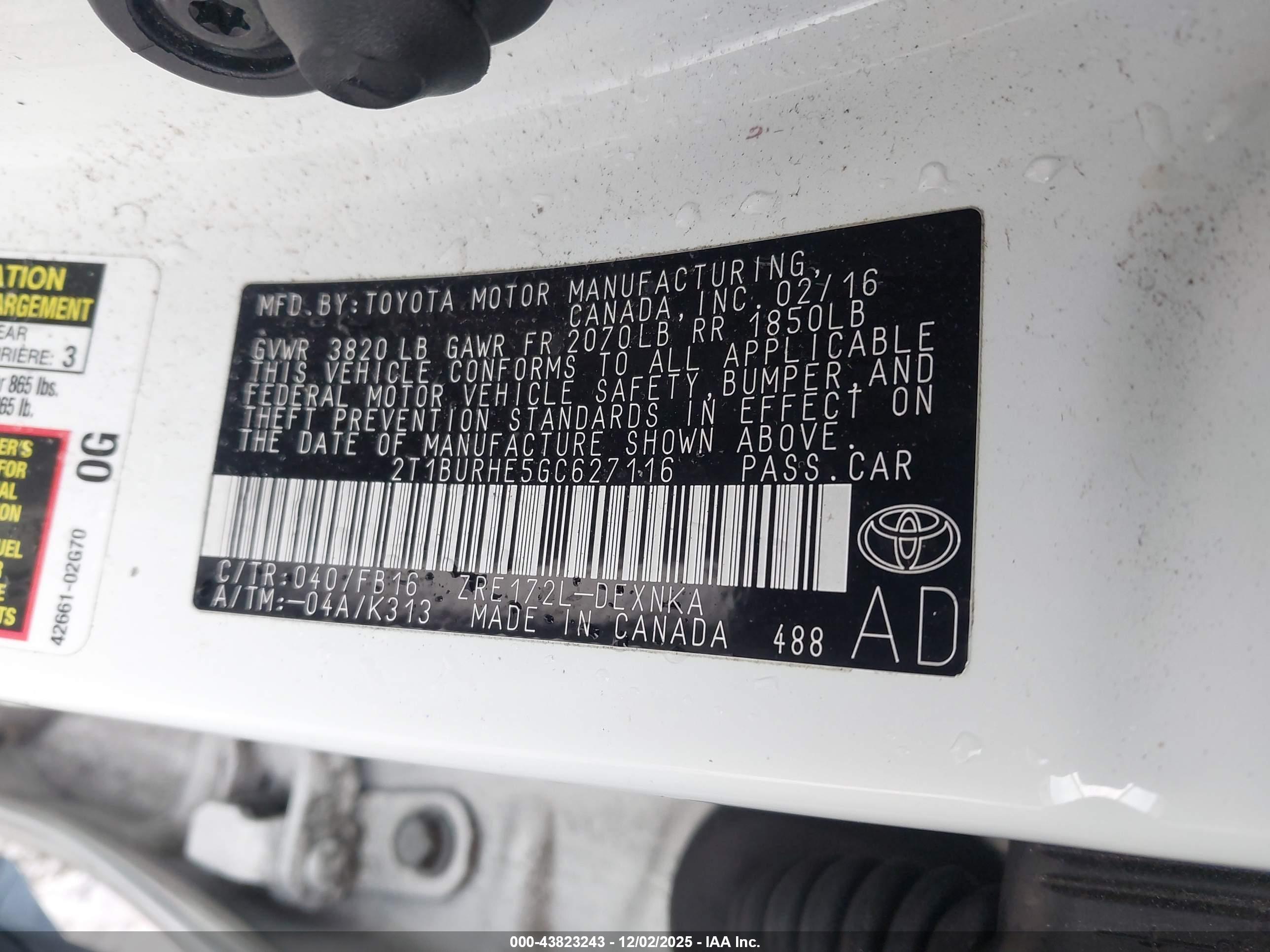 TOYOTA COROLLA image 9