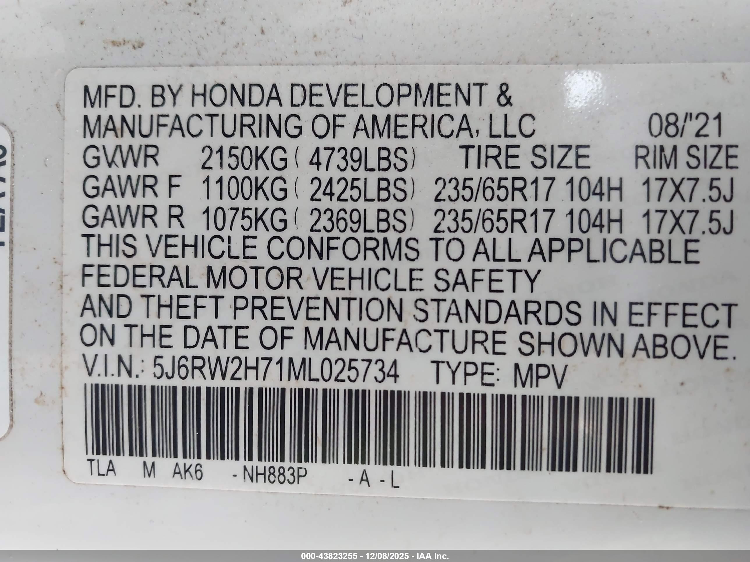 HONDA CR-V image 9