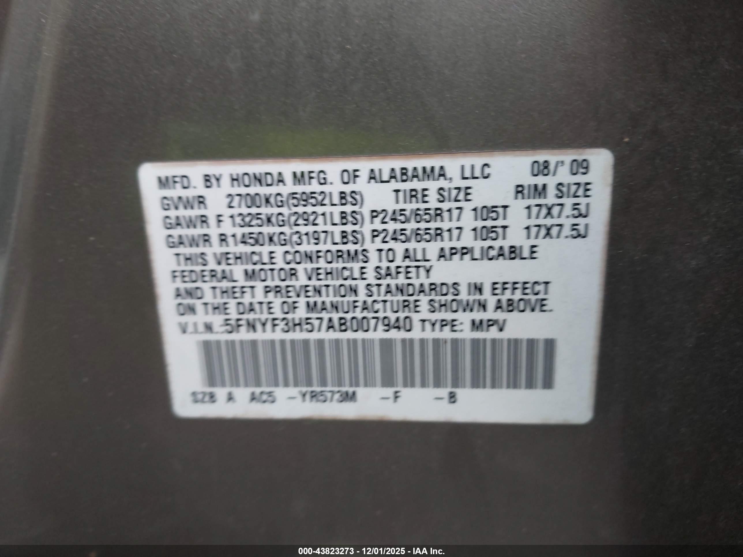 HONDA PILOT image 9