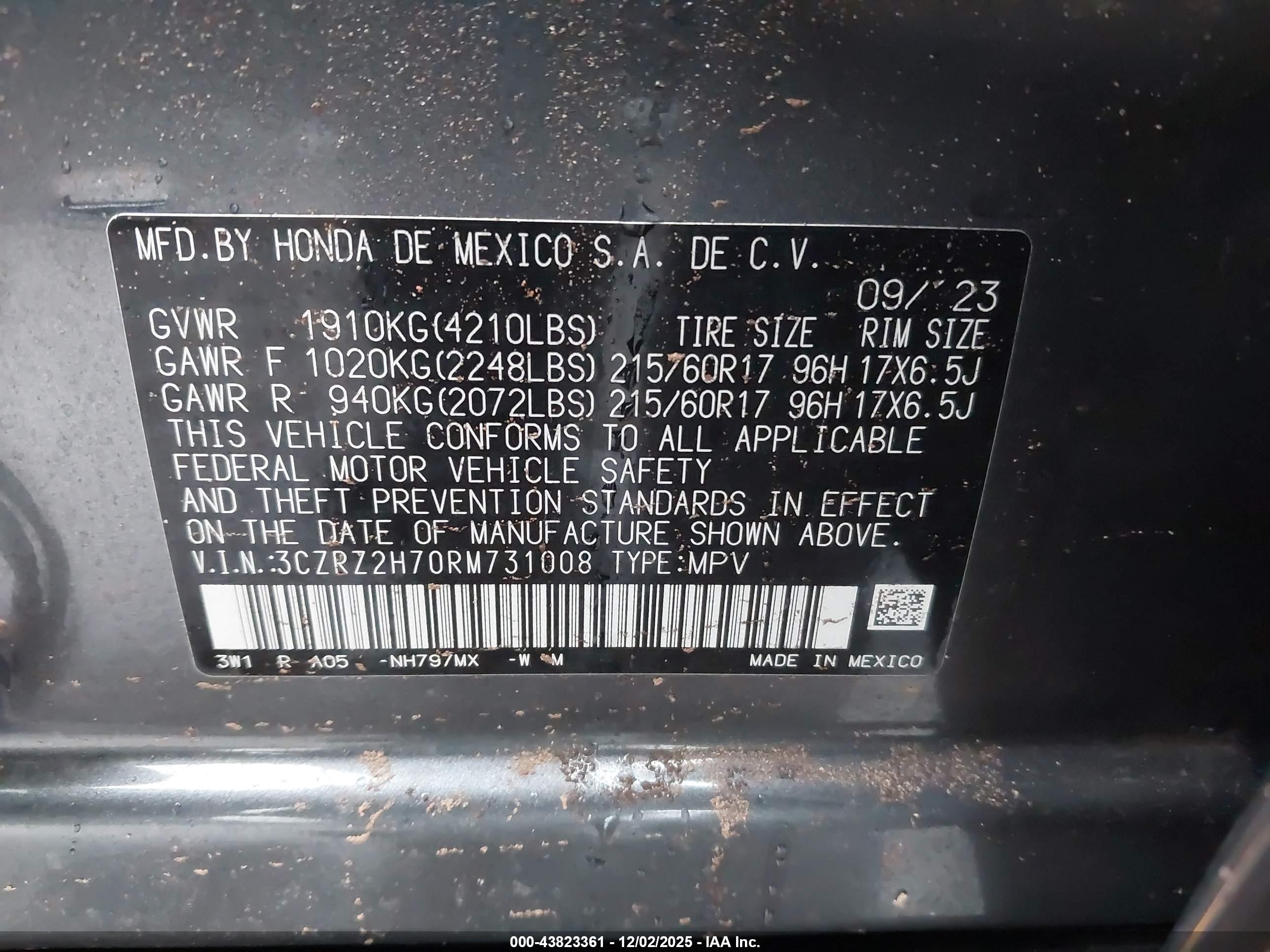 HONDA HR-V image 9