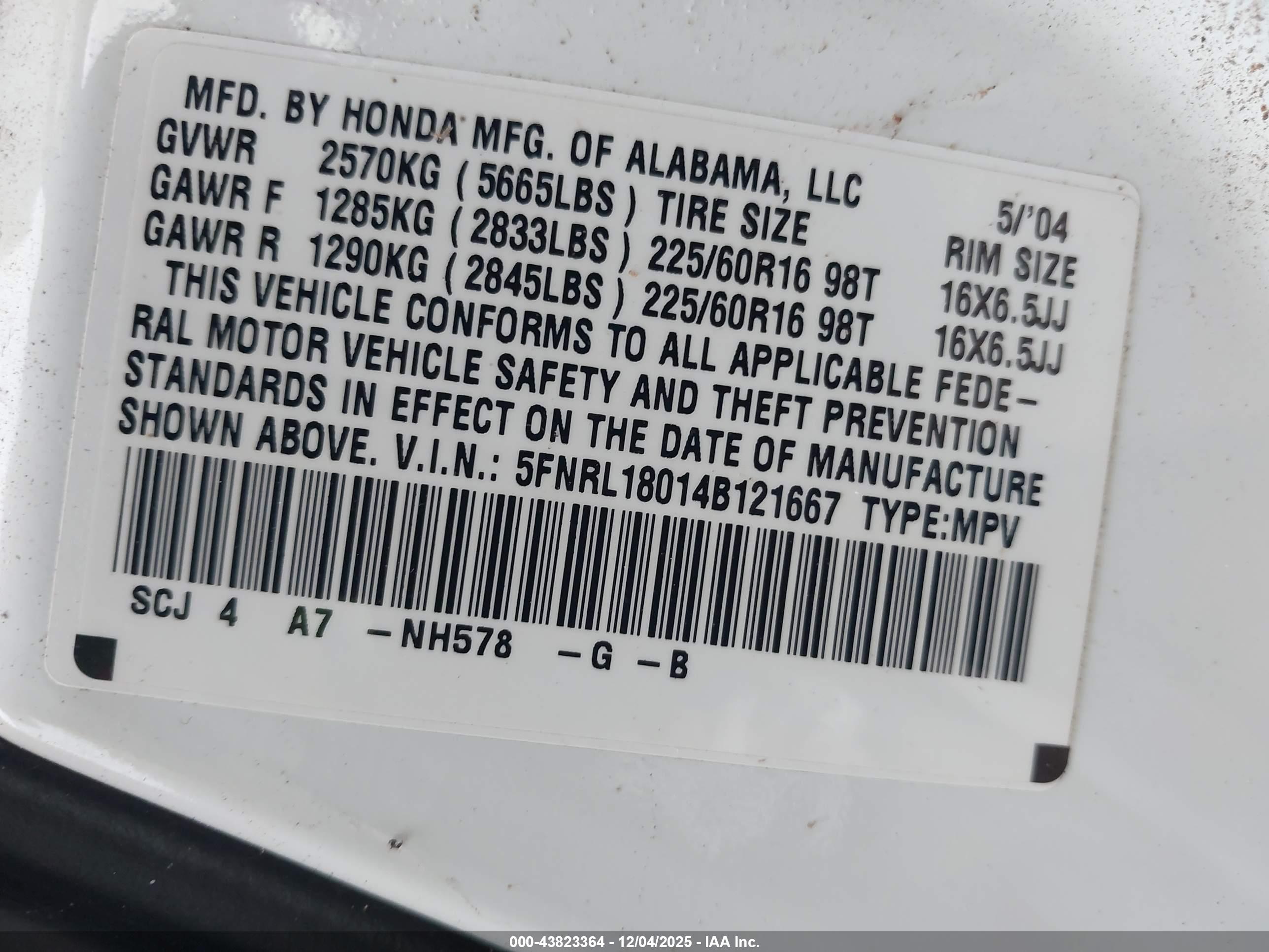 HONDA ODYSSEY image 9