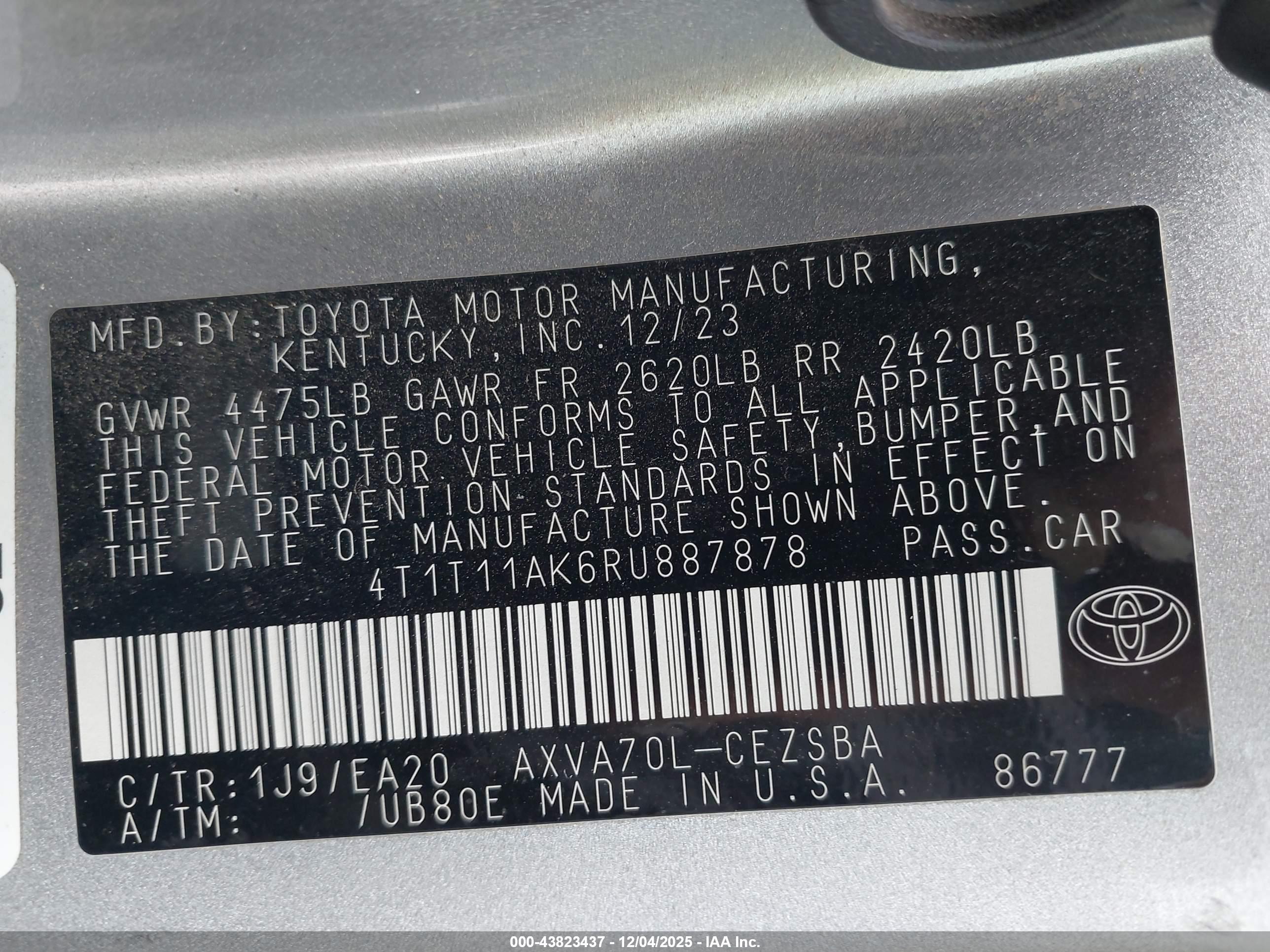 TOYOTA CAMRY image 9