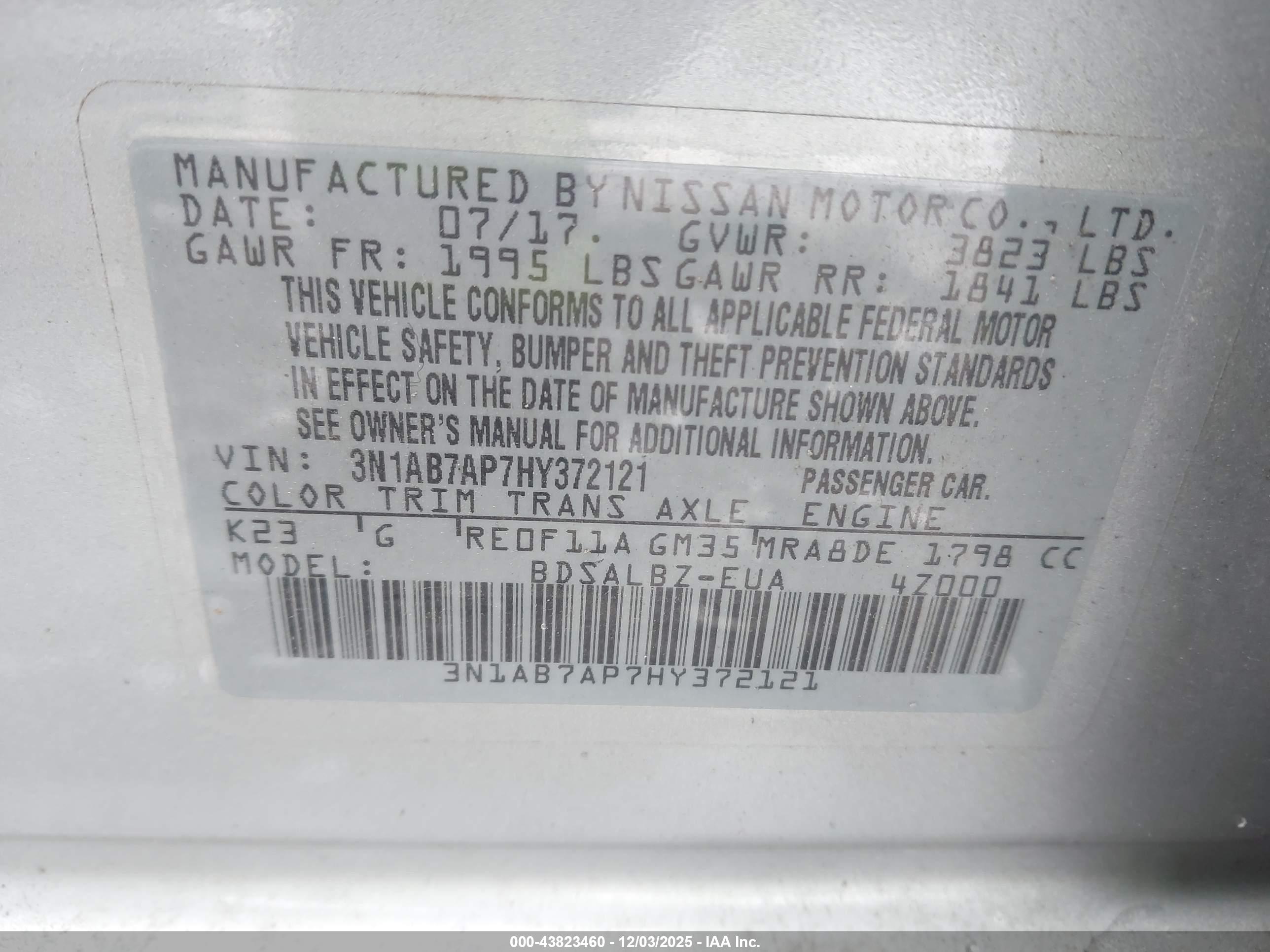 NISSAN SENTRA image 9