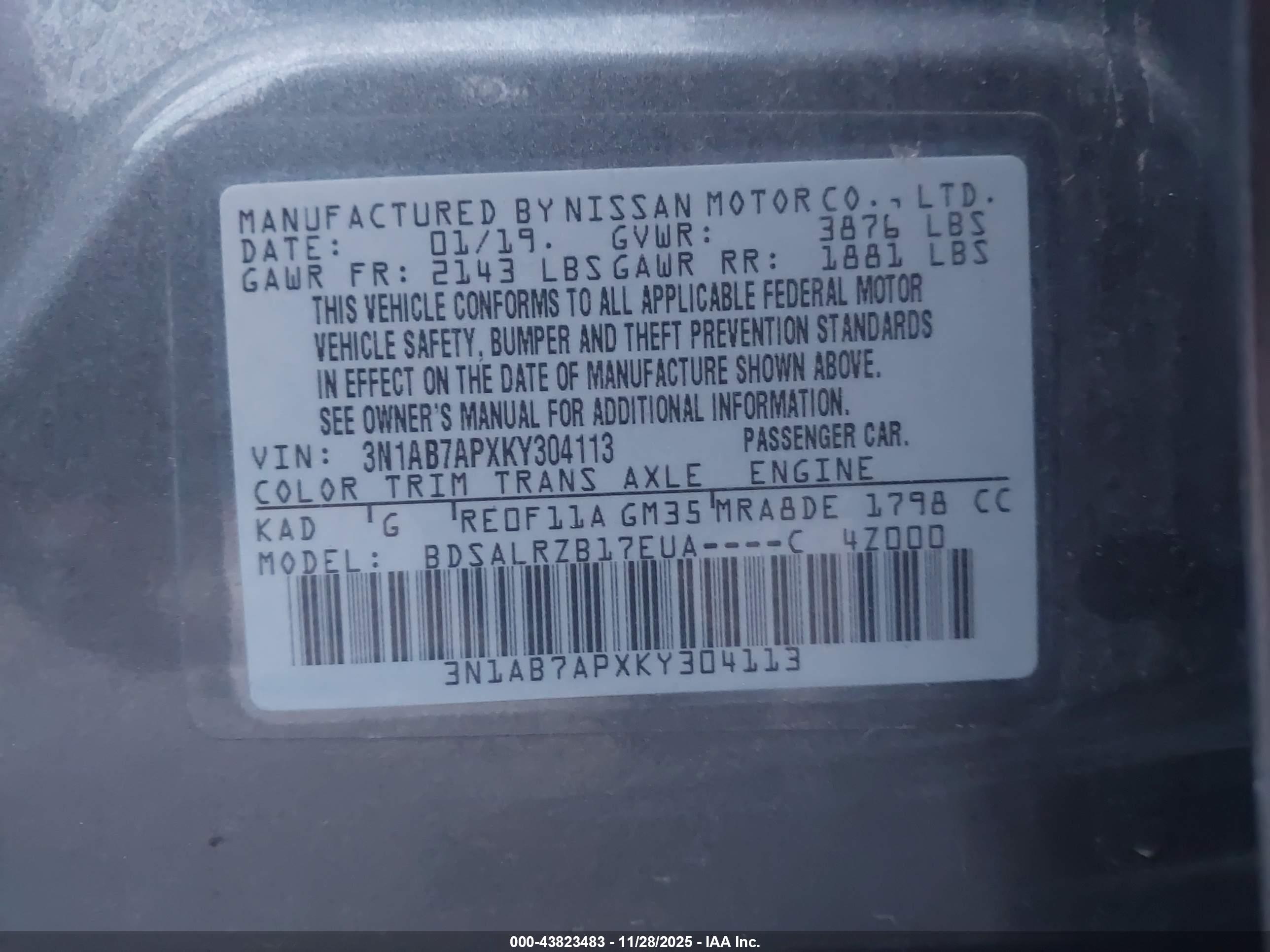 NISSAN SENTRA image 9