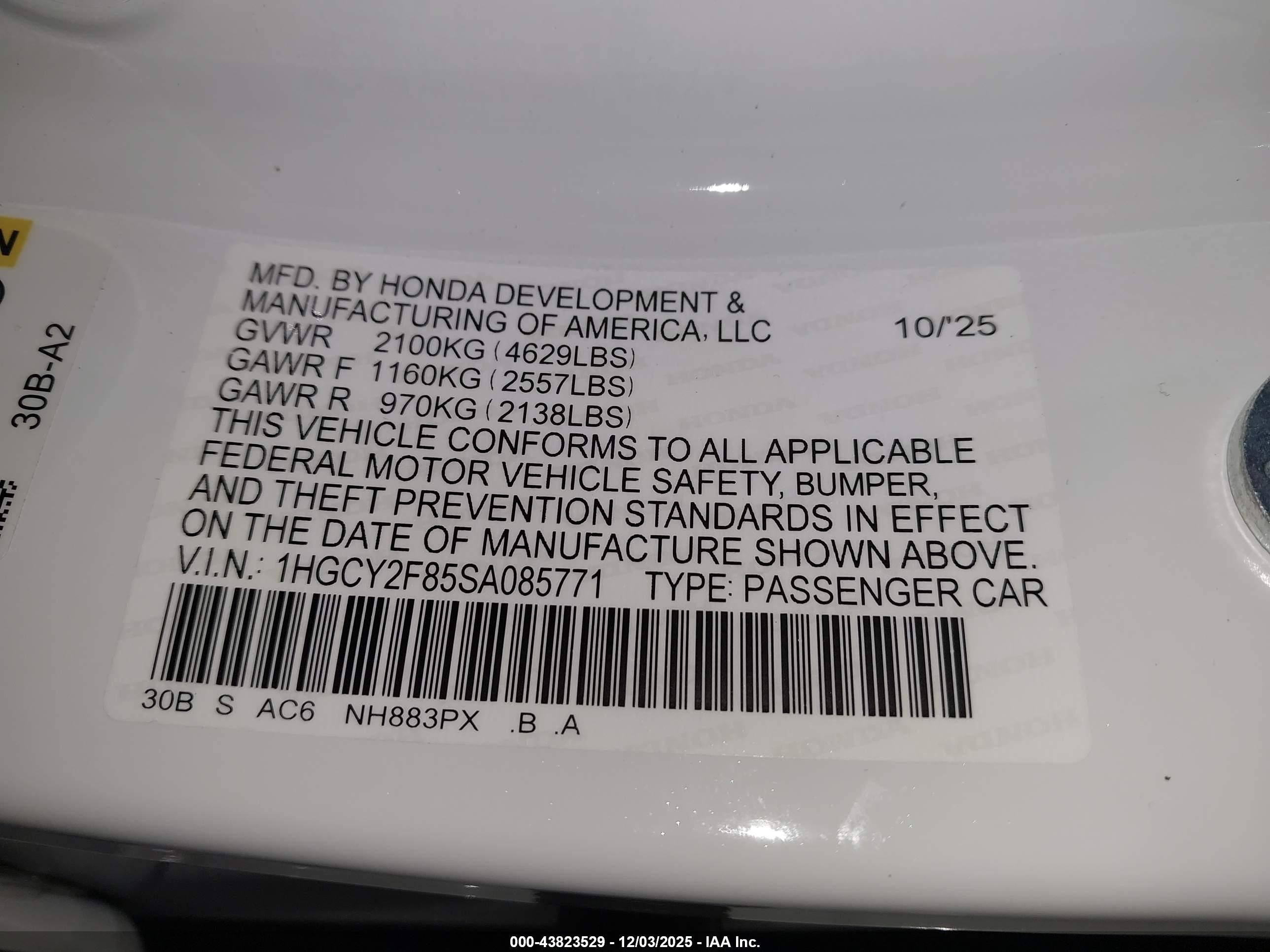 HONDA ACCORD image 9