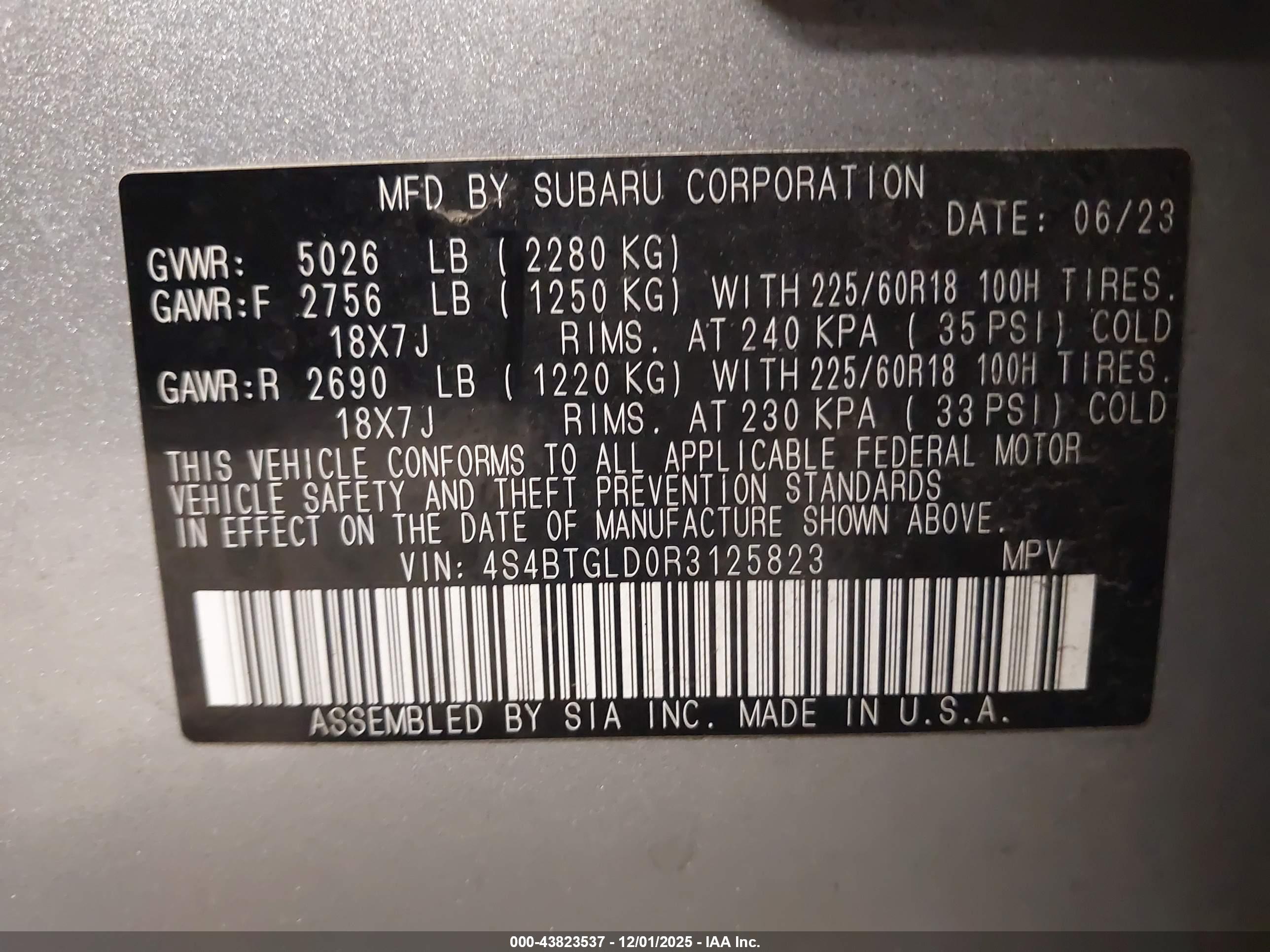 SUBARU OUTBACK image 9