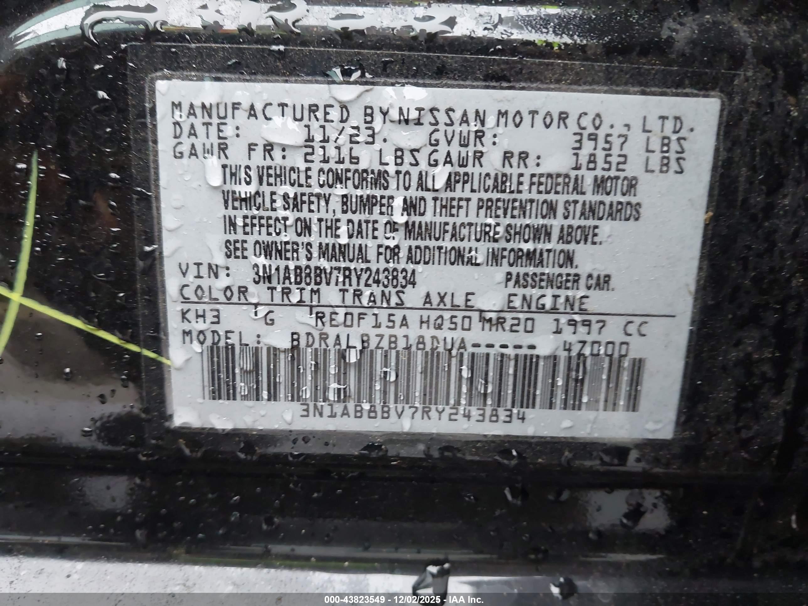 NISSAN SENTRA image 9