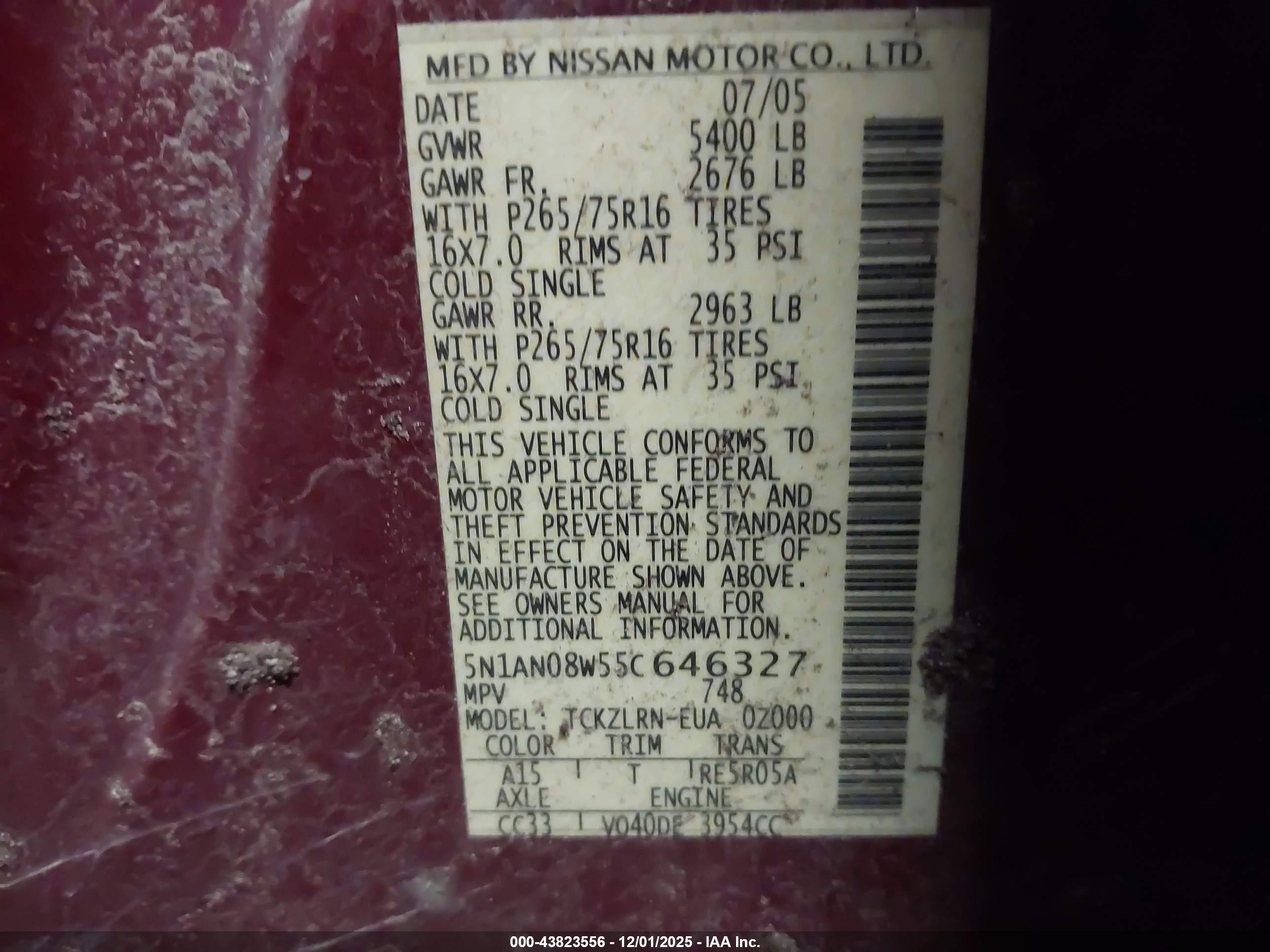 NISSAN XTERRA image 9