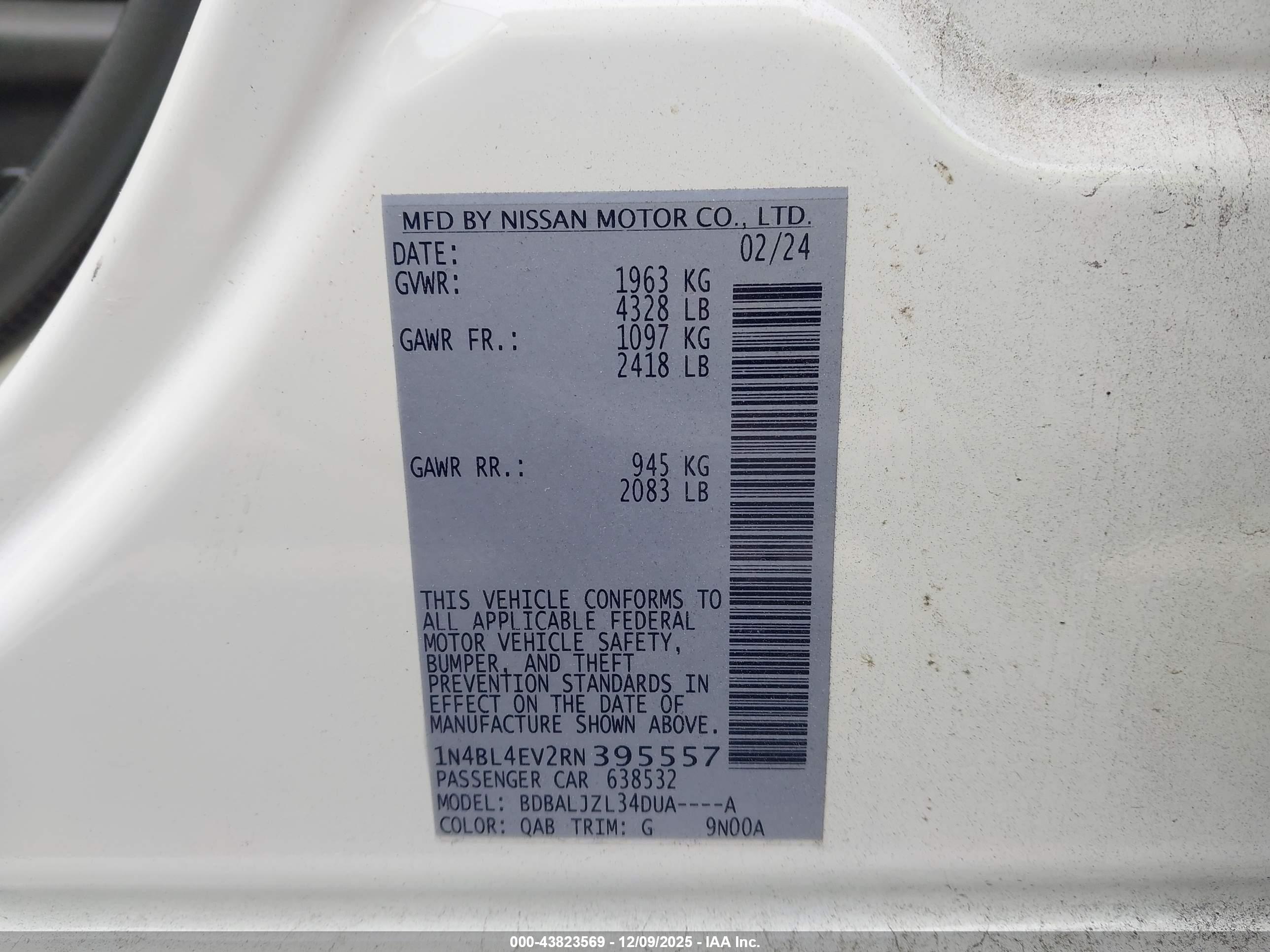NISSAN ALTIMA image 9