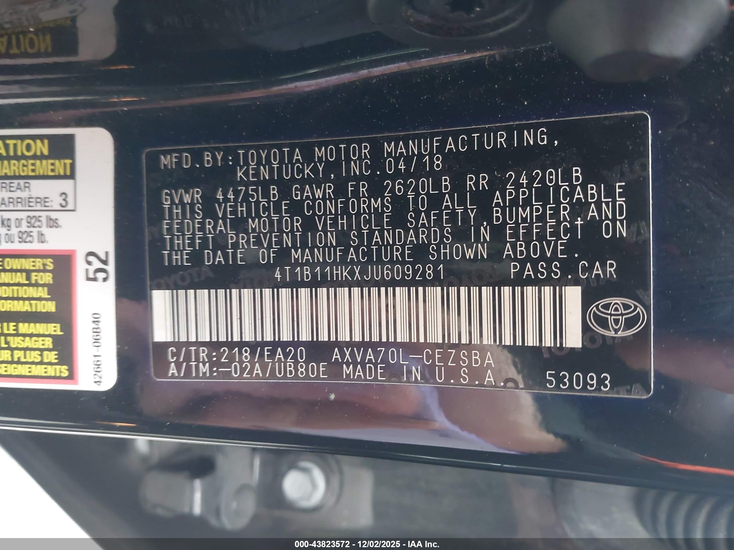TOYOTA CAMRY image 9