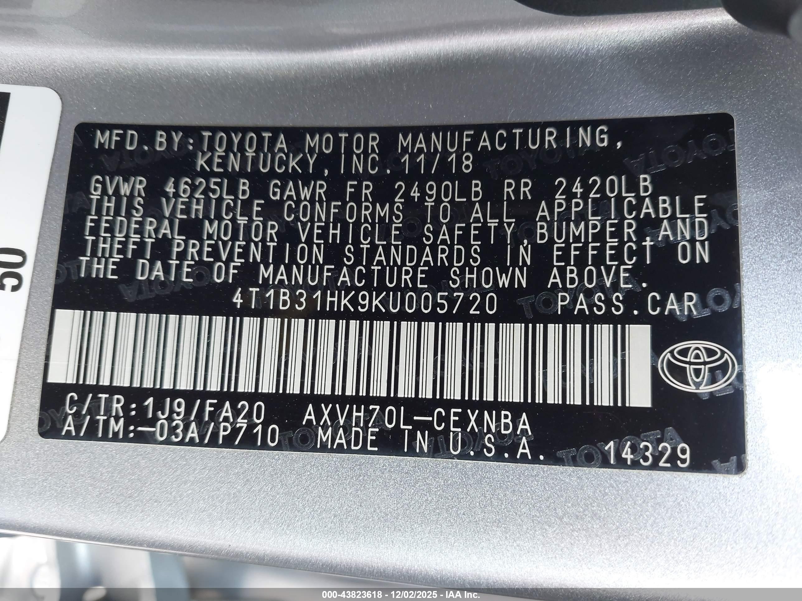 TOYOTA CAMRY image 9