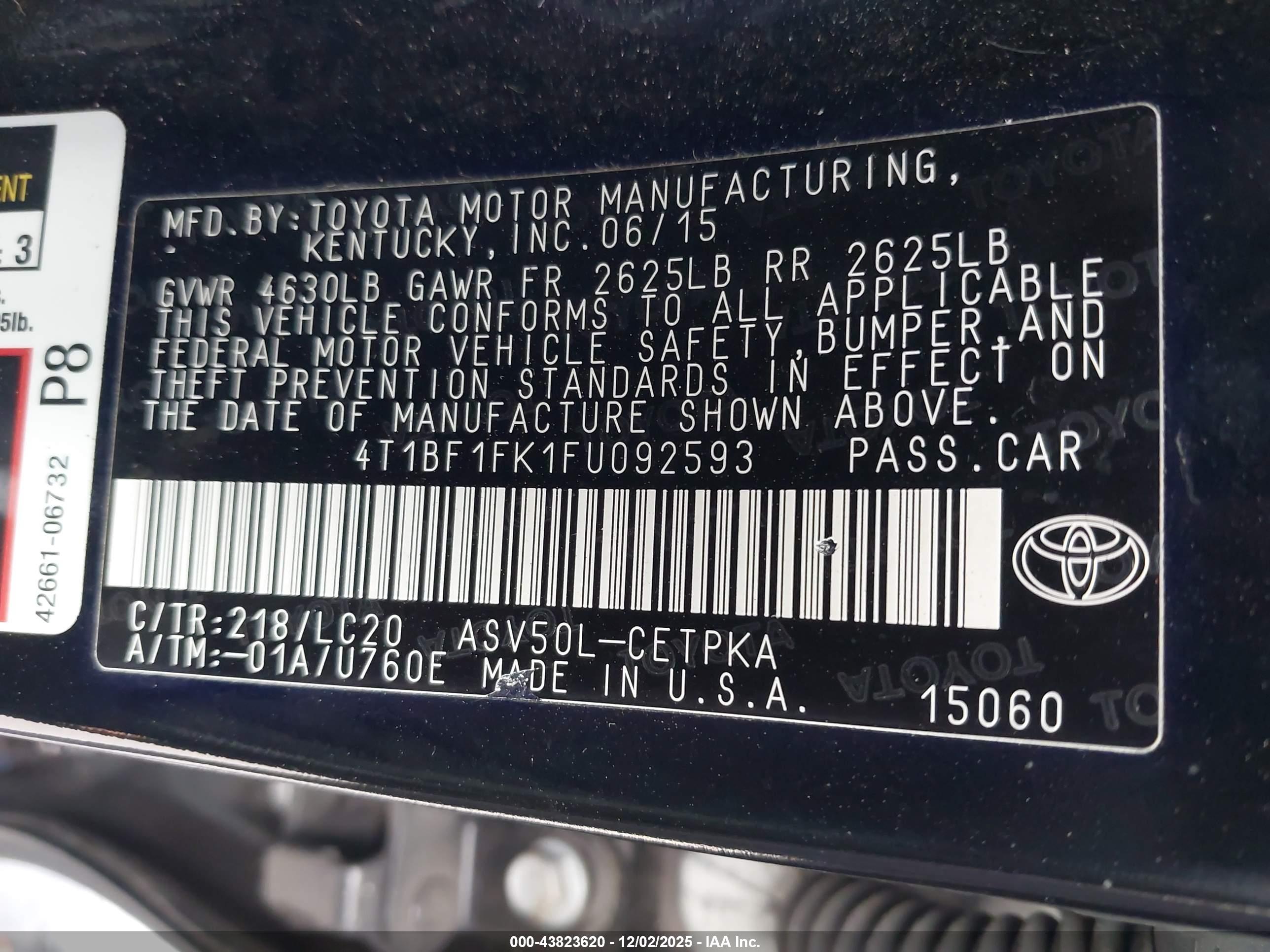 TOYOTA CAMRY image 9