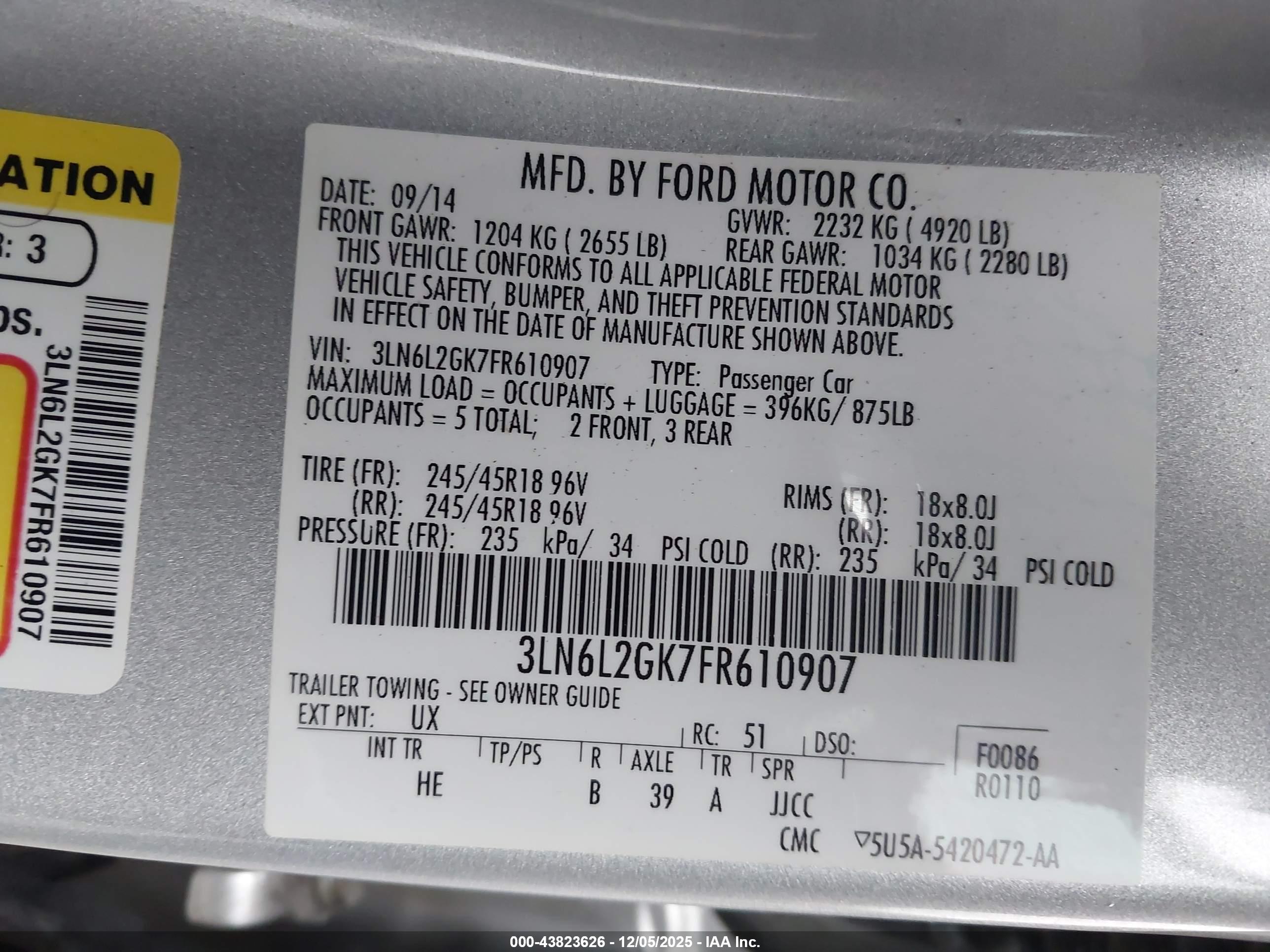 LINCOLN MKZ image 9