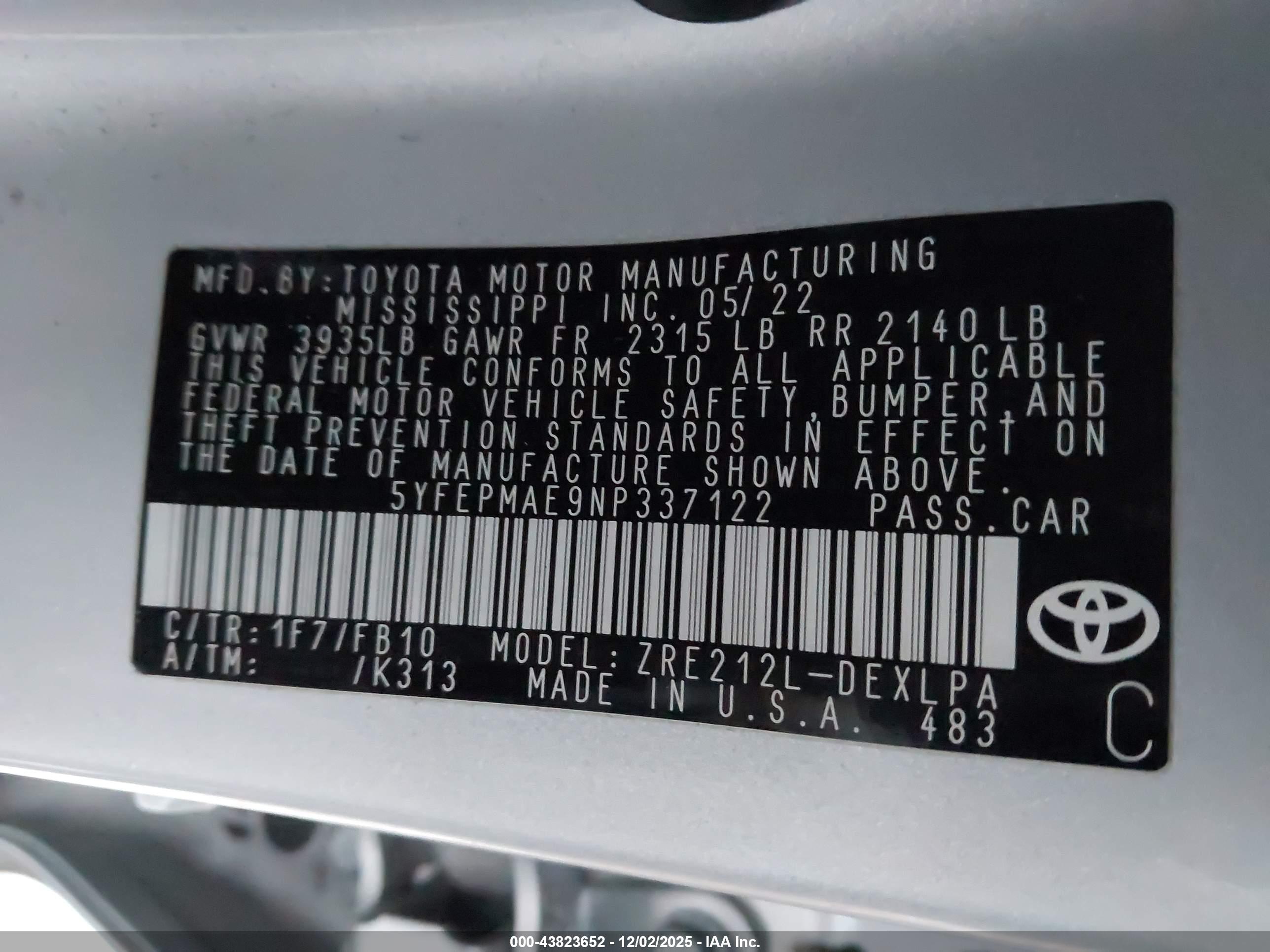 TOYOTA COROLLA image 9