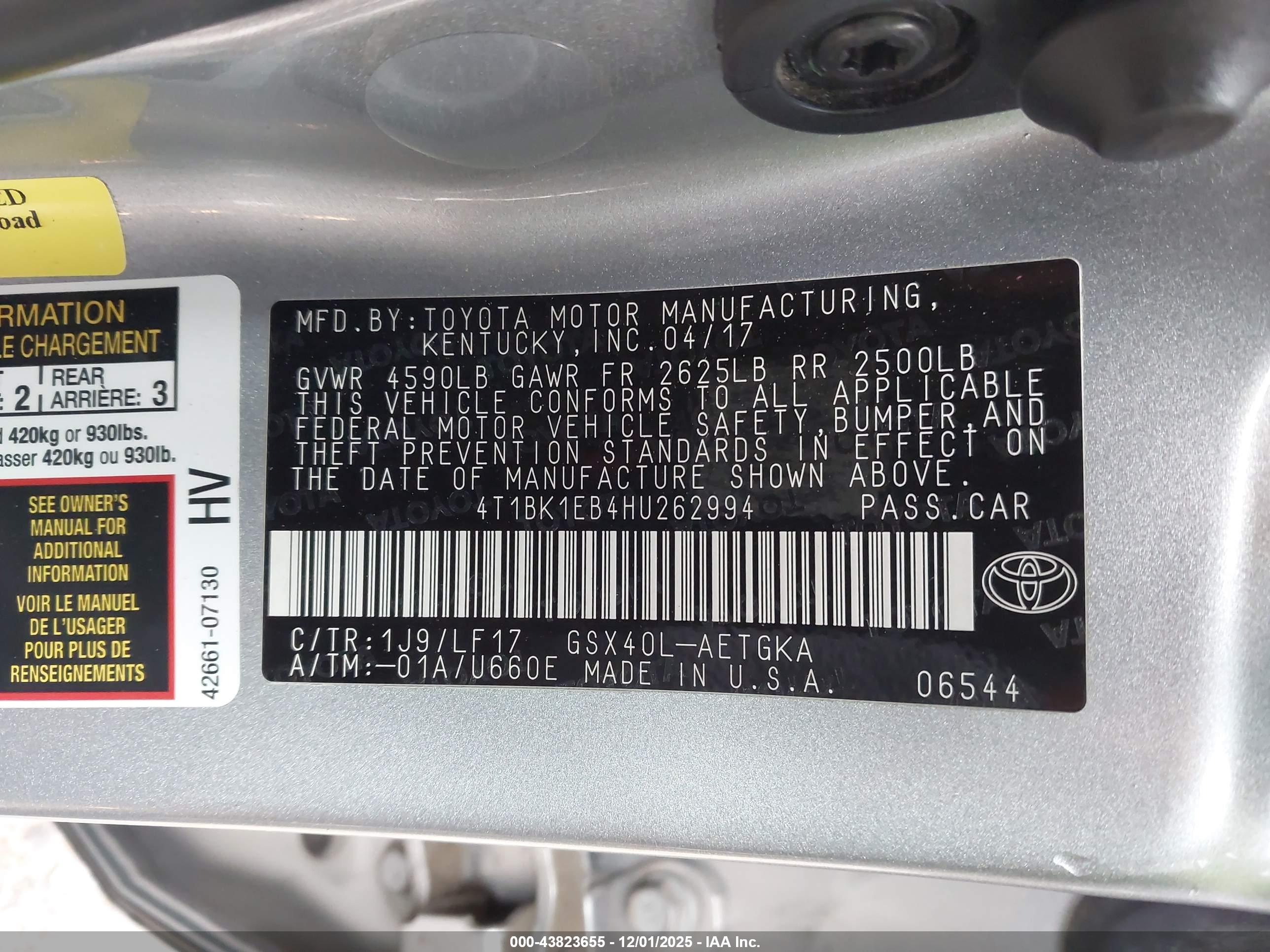 TOYOTA AVALON image 9