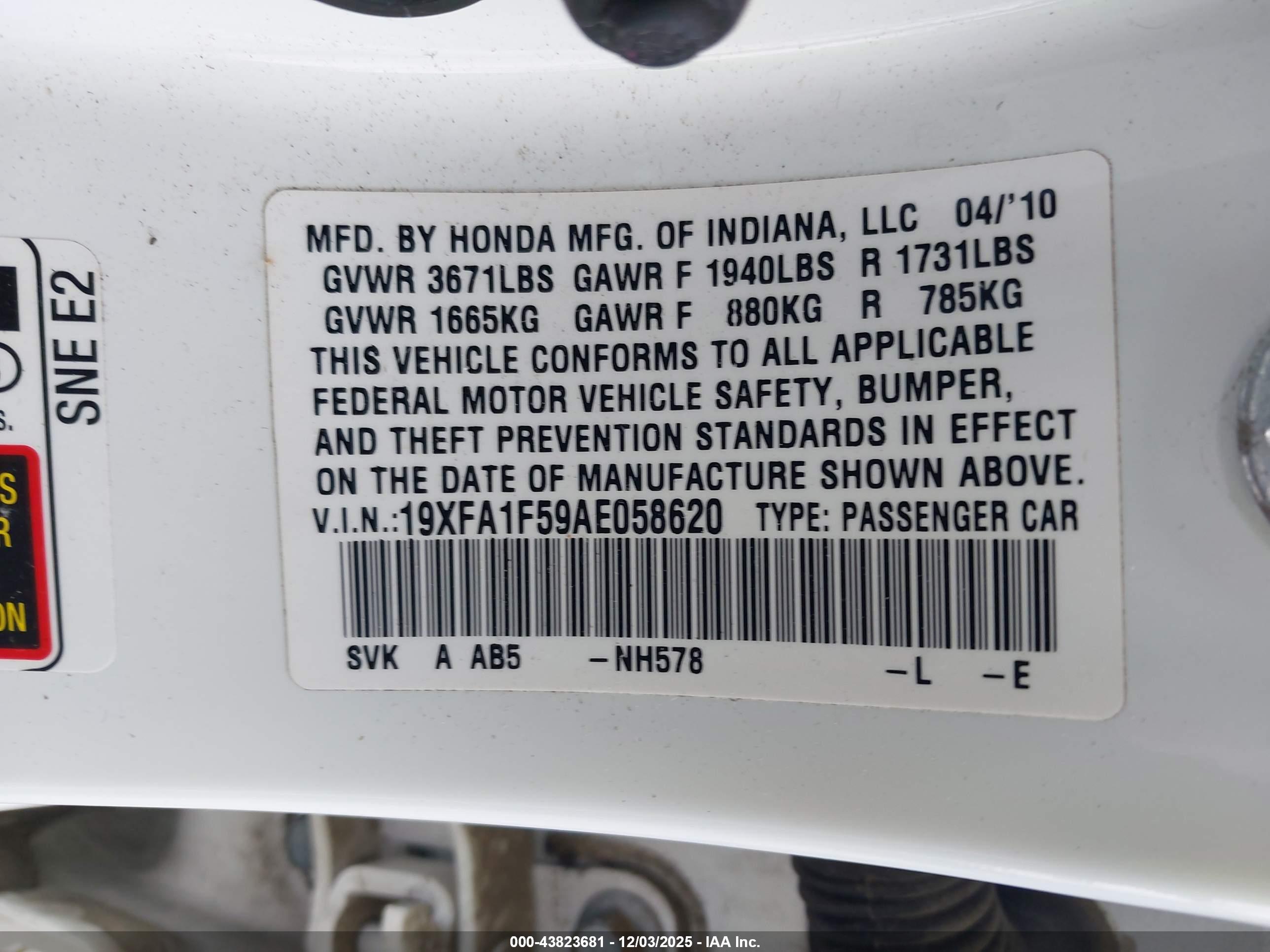 HONDA CIVIC image 9
