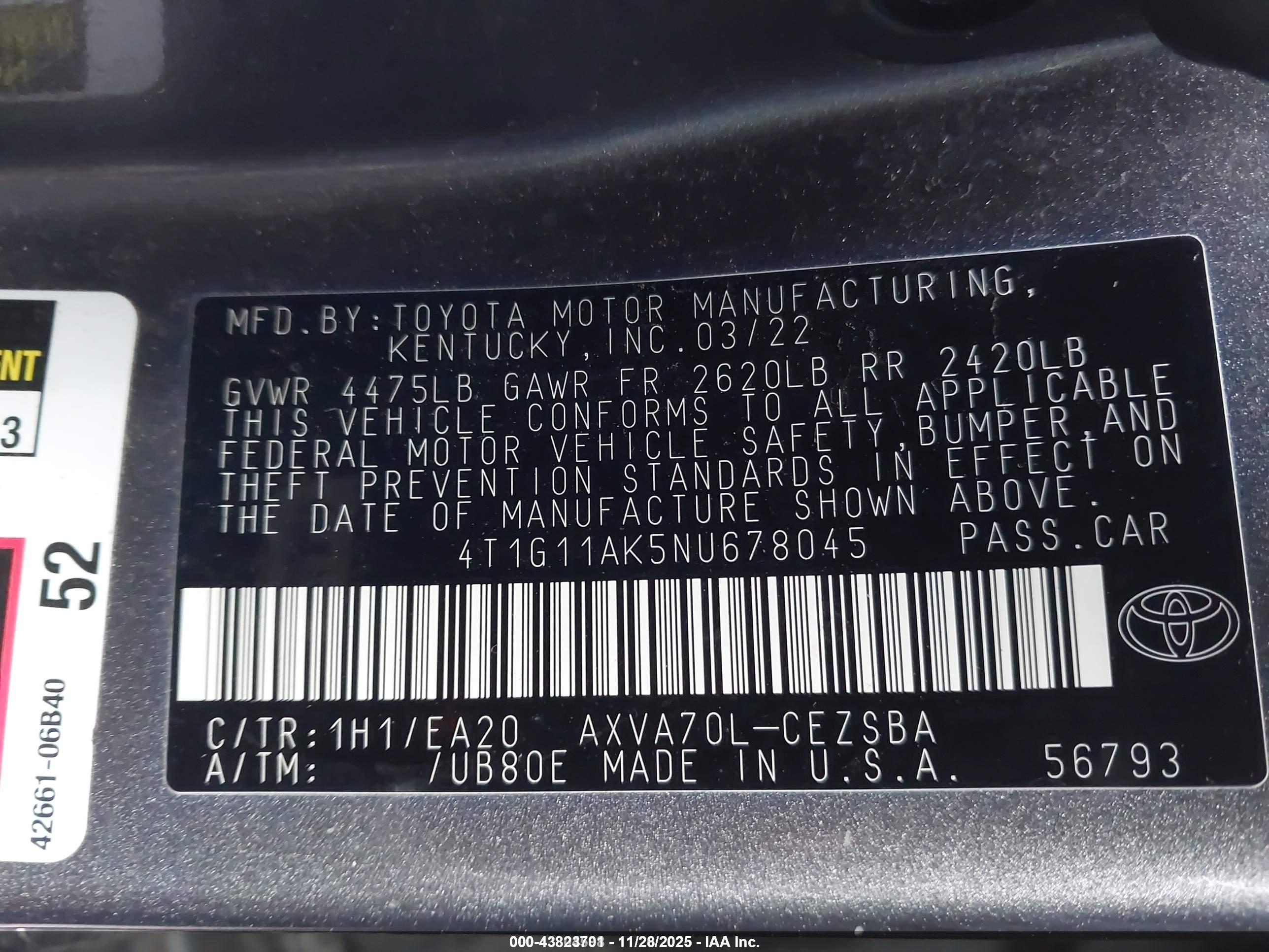 TOYOTA CAMRY image 9