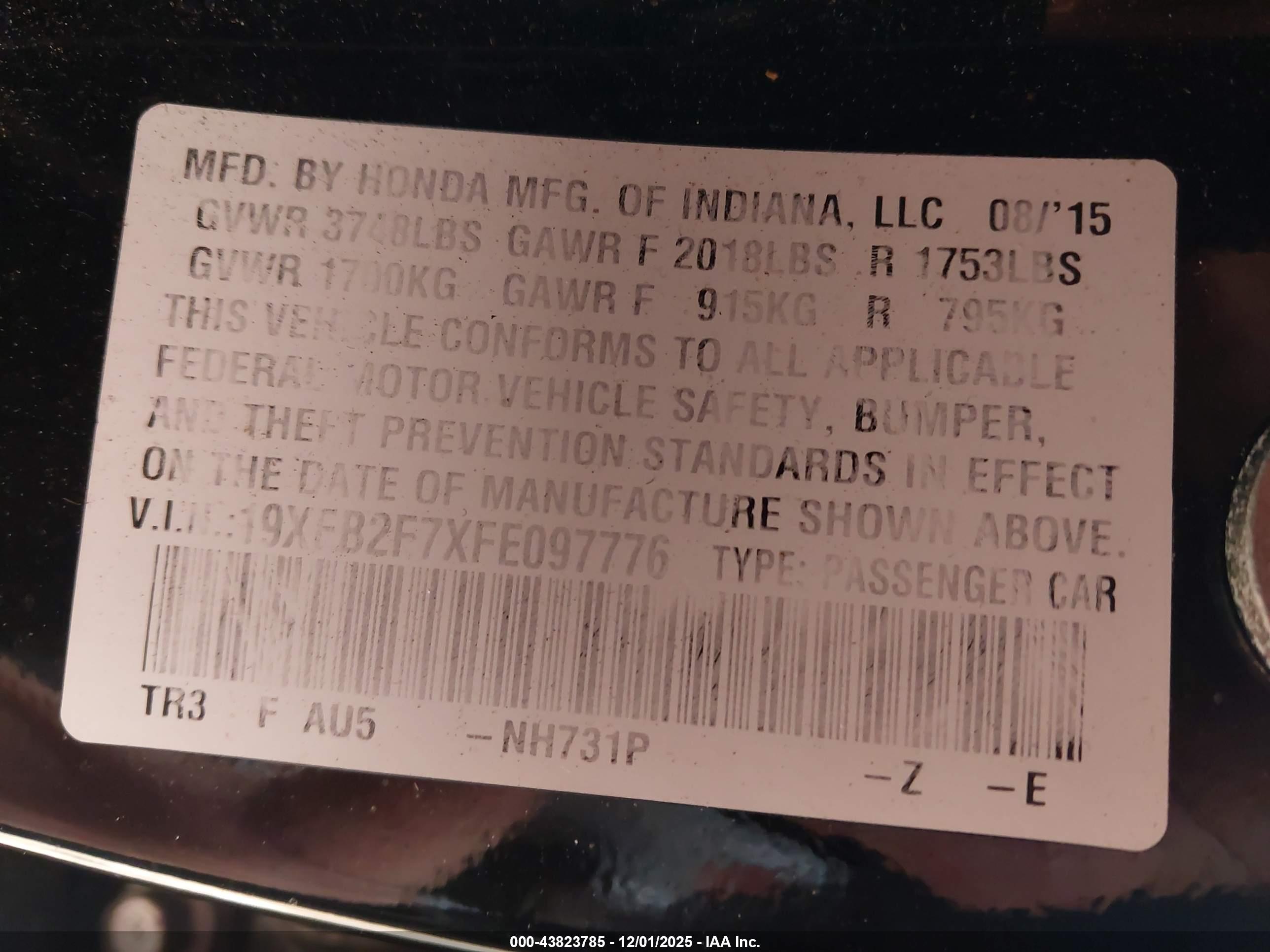 HONDA CIVIC image 9