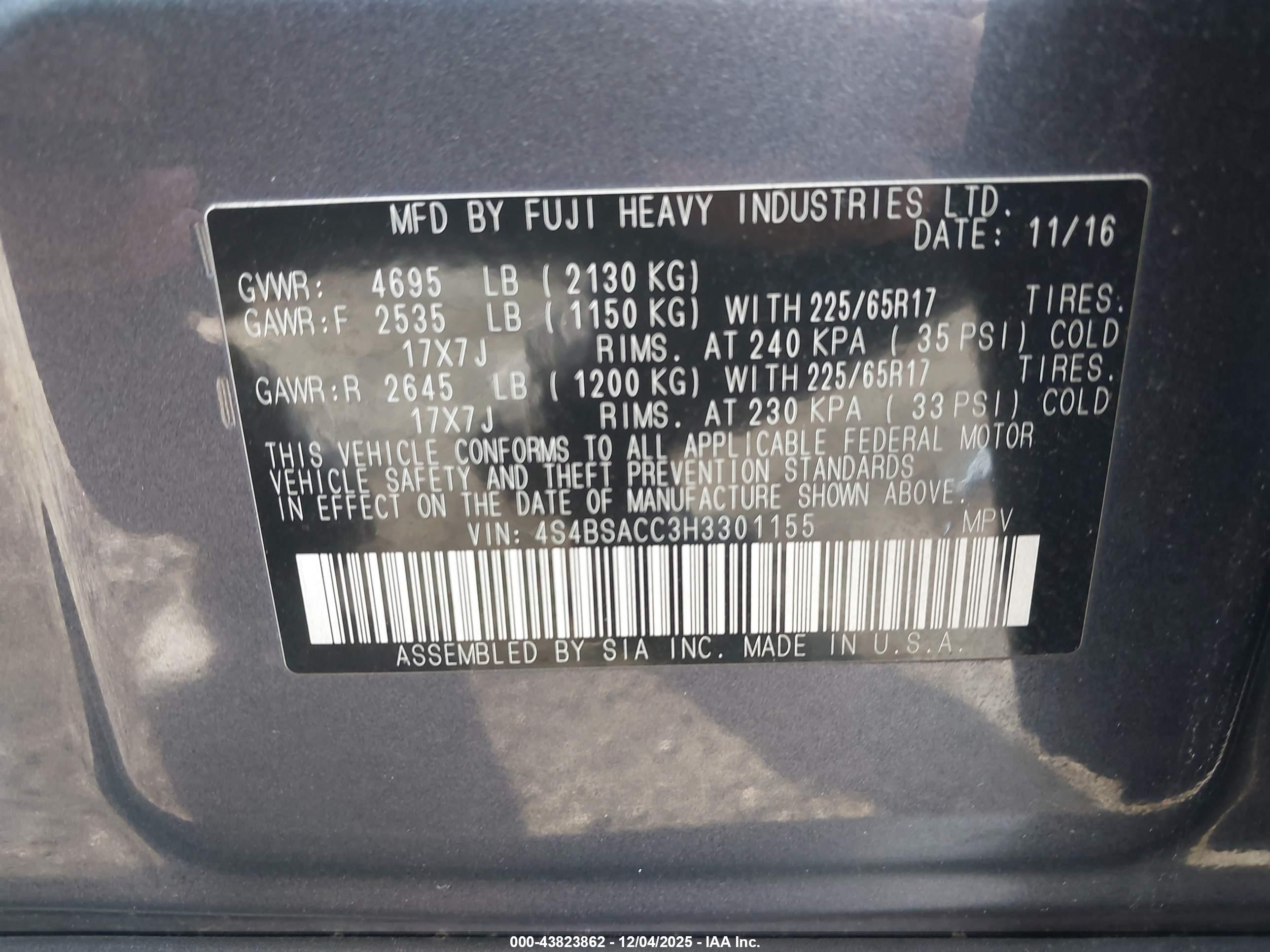 SUBARU OUTBACK image 9