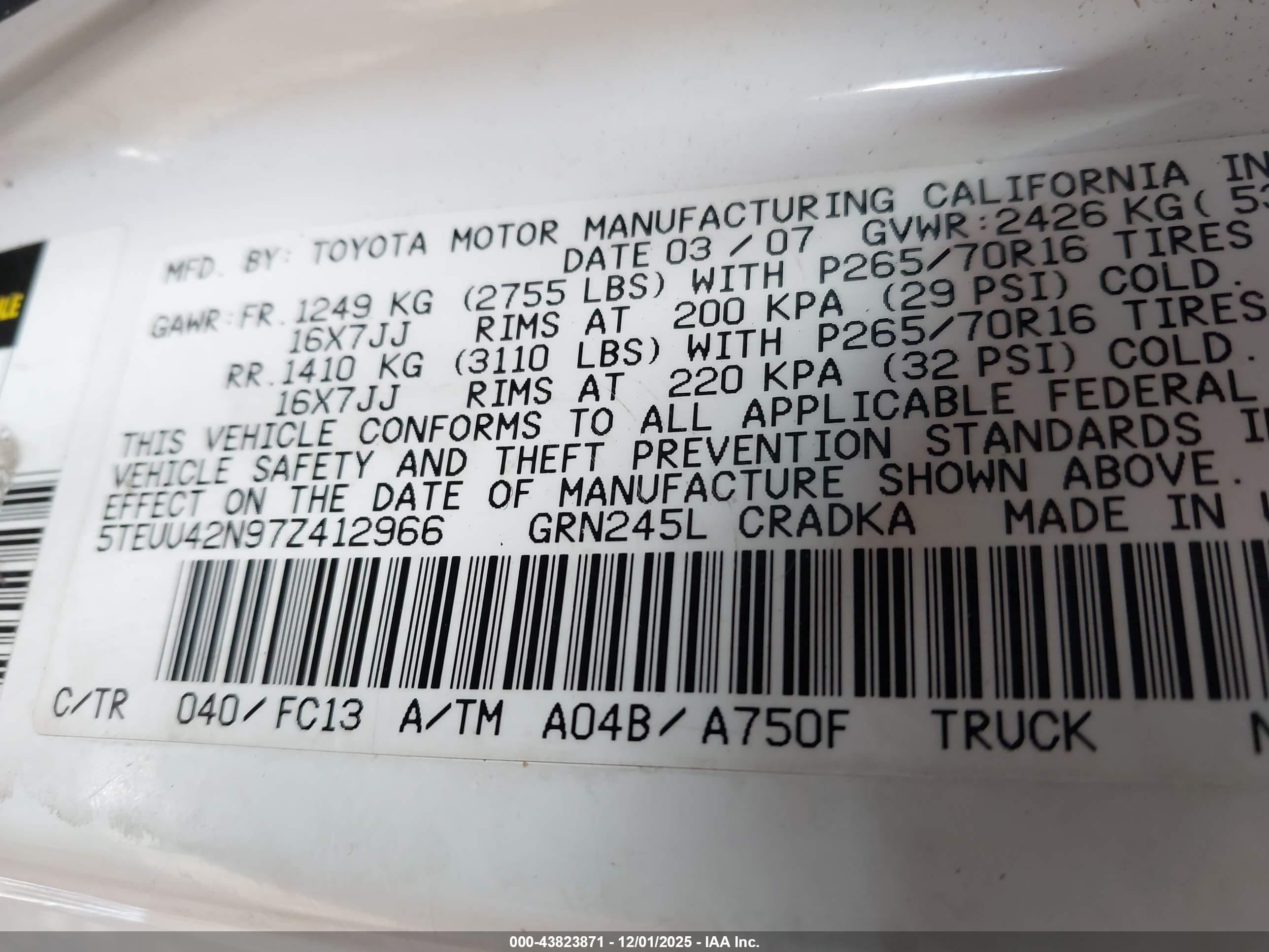 TOYOTA TACOMA image 9