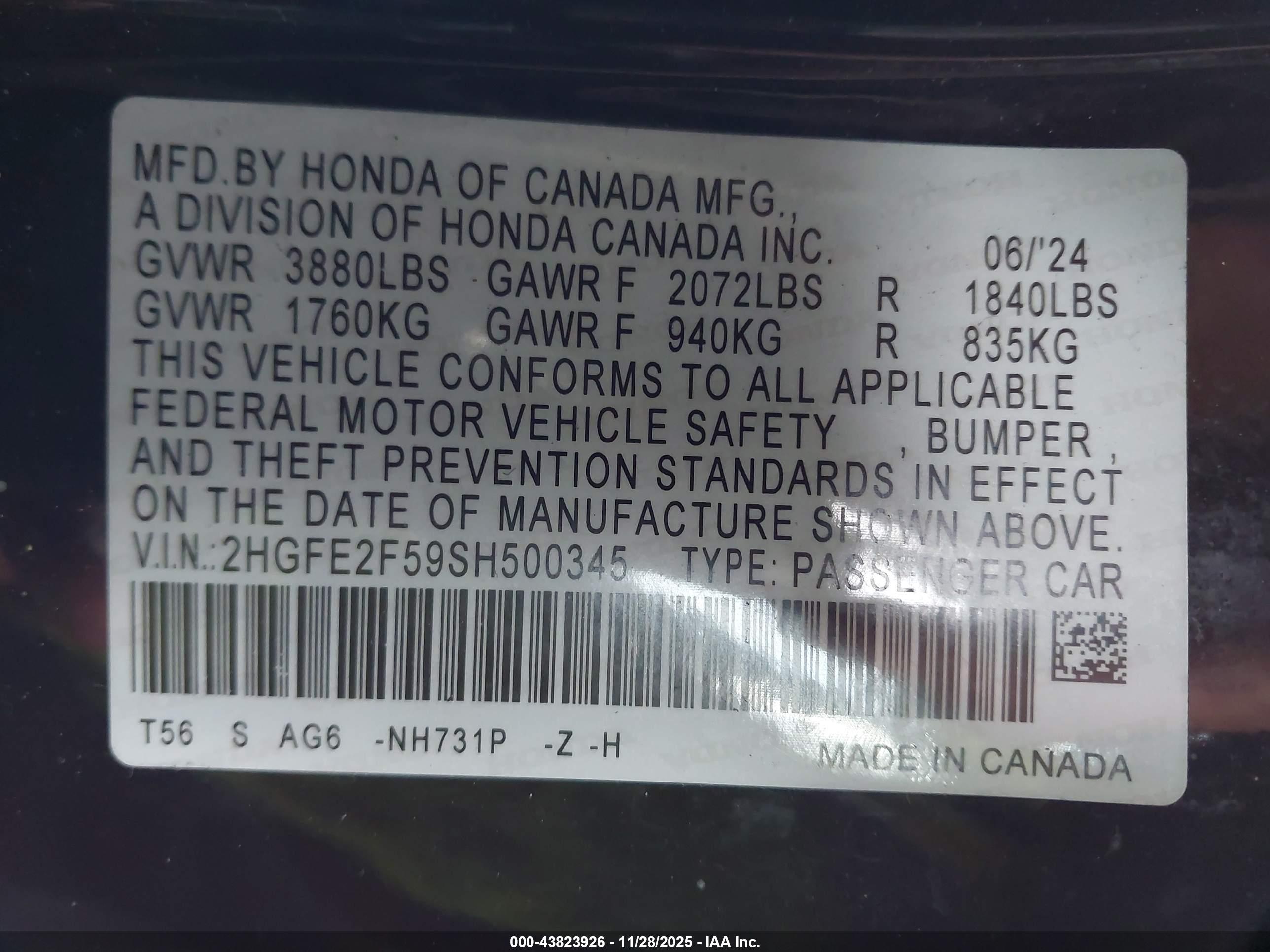 HONDA CIVIC image 9
