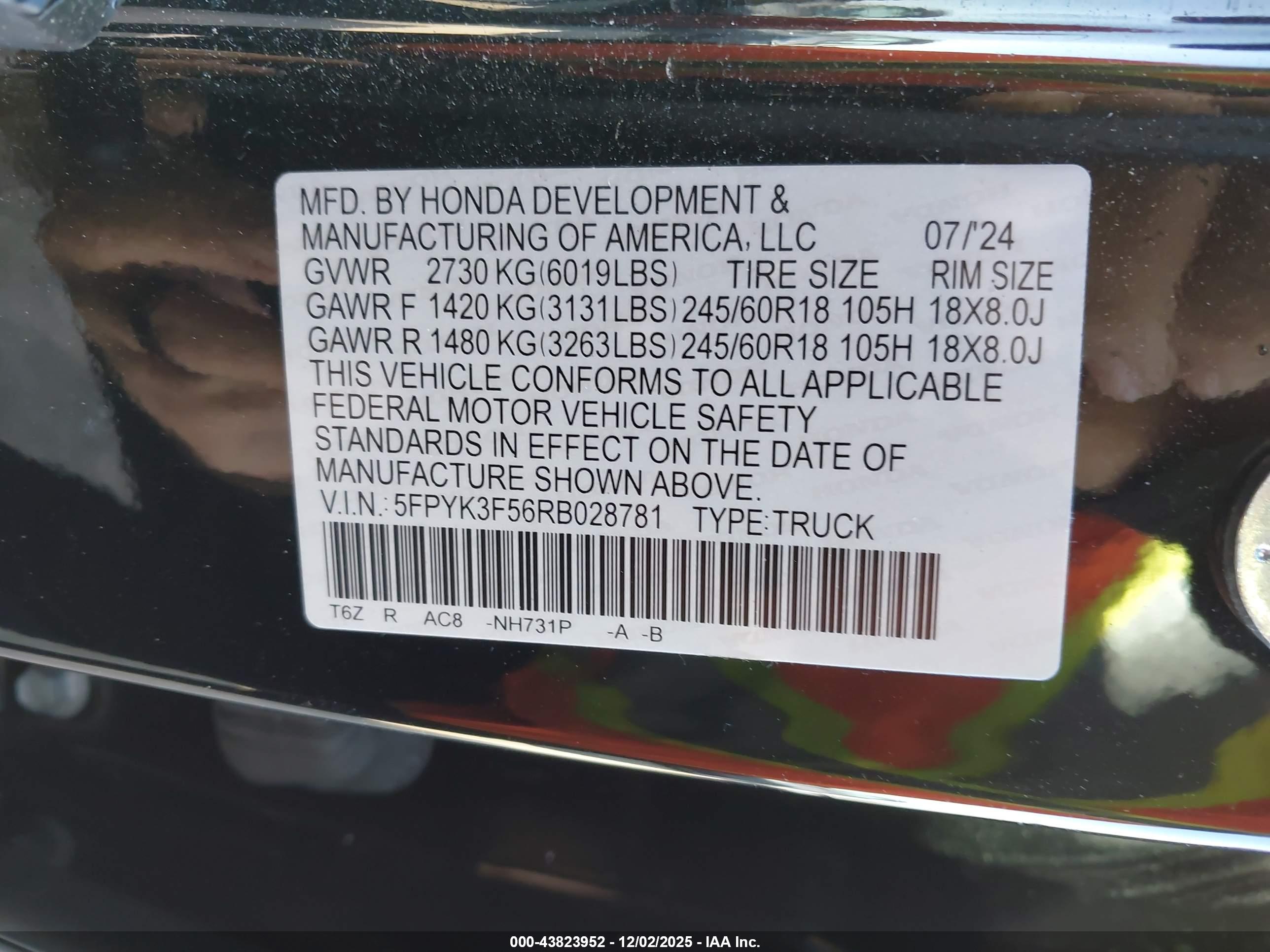 HONDA RIDGELINE image 9