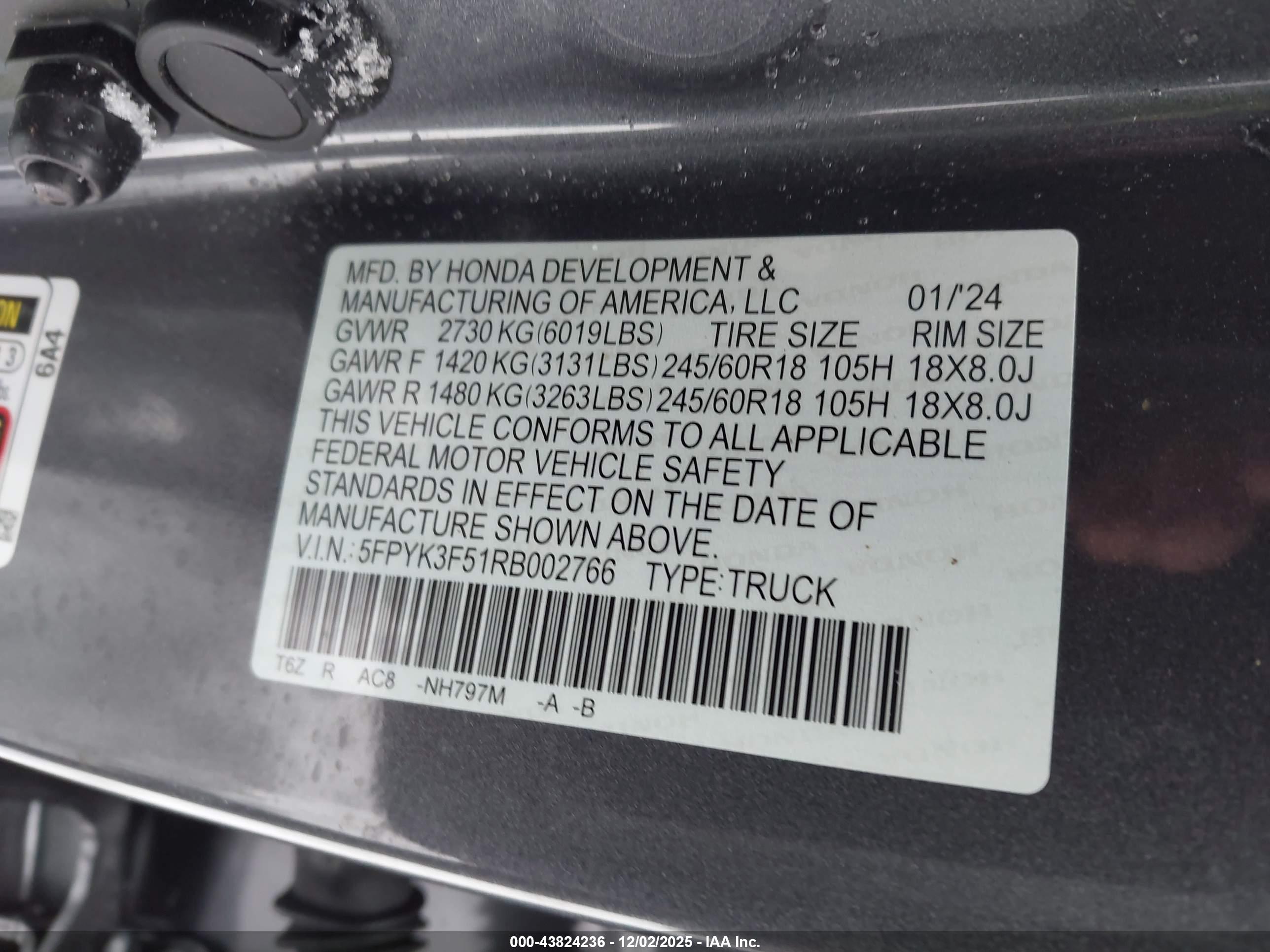 HONDA RIDGELINE image 9