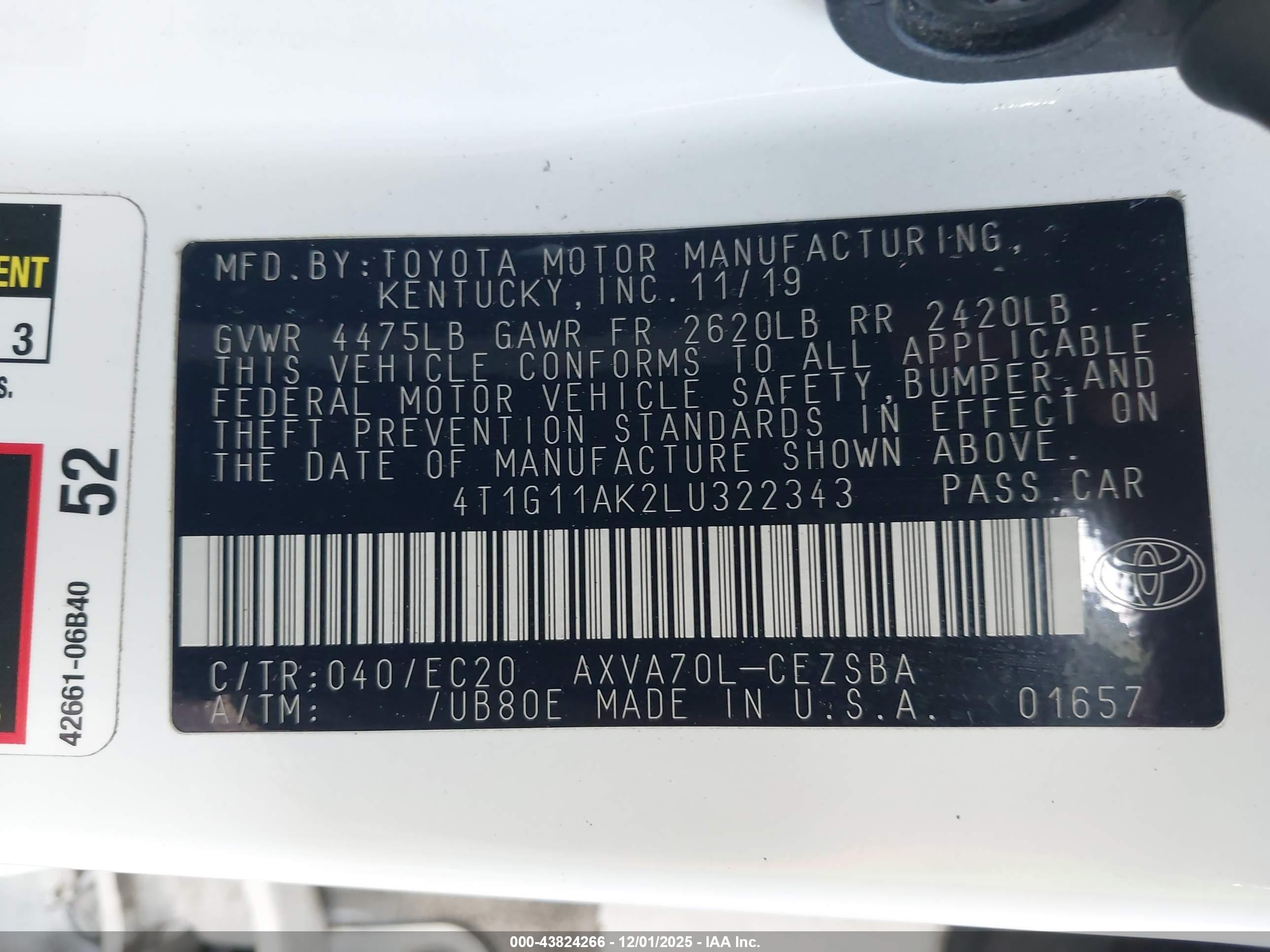 TOYOTA CAMRY image 9