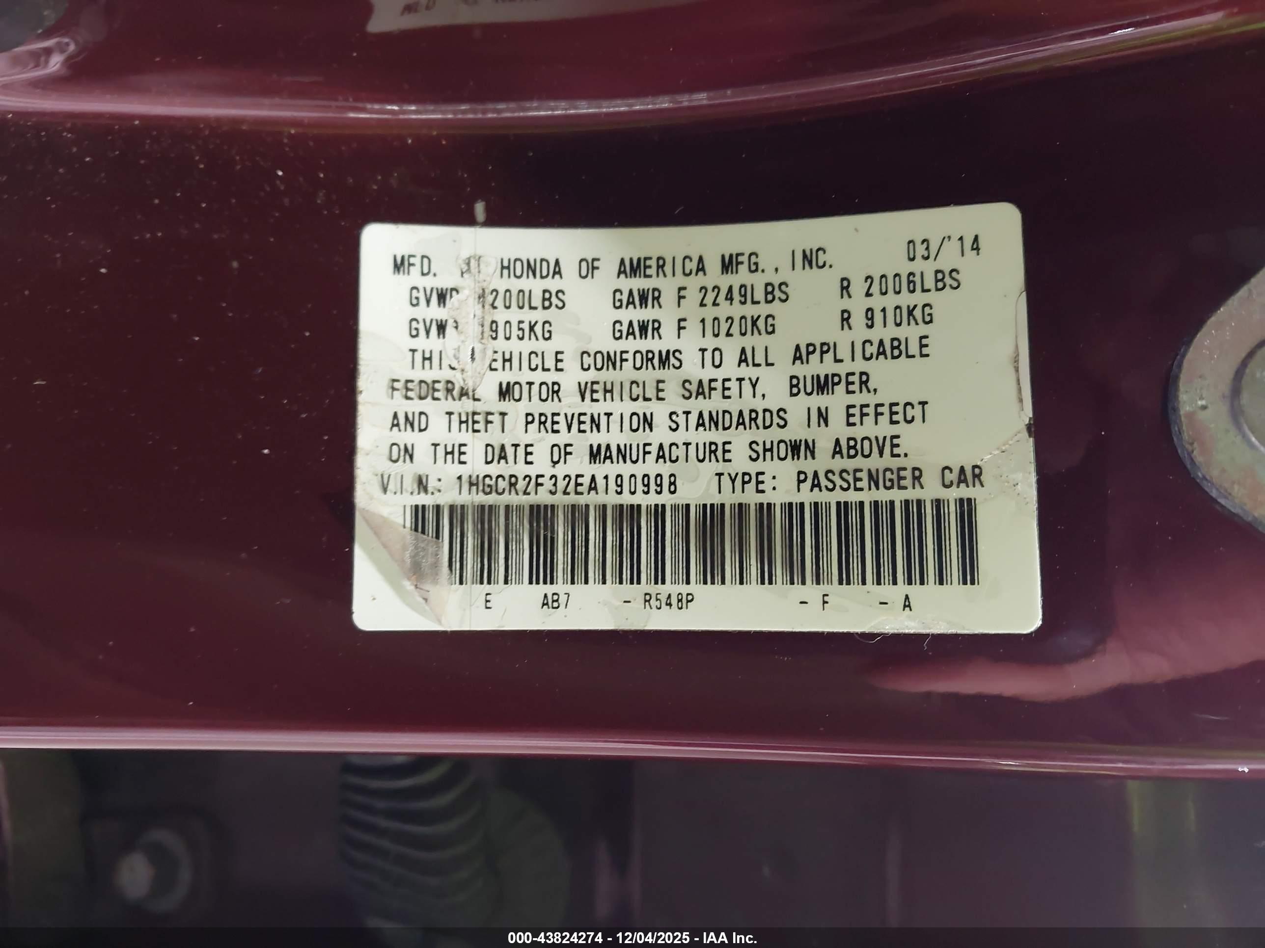 HONDA ACCORD image 9