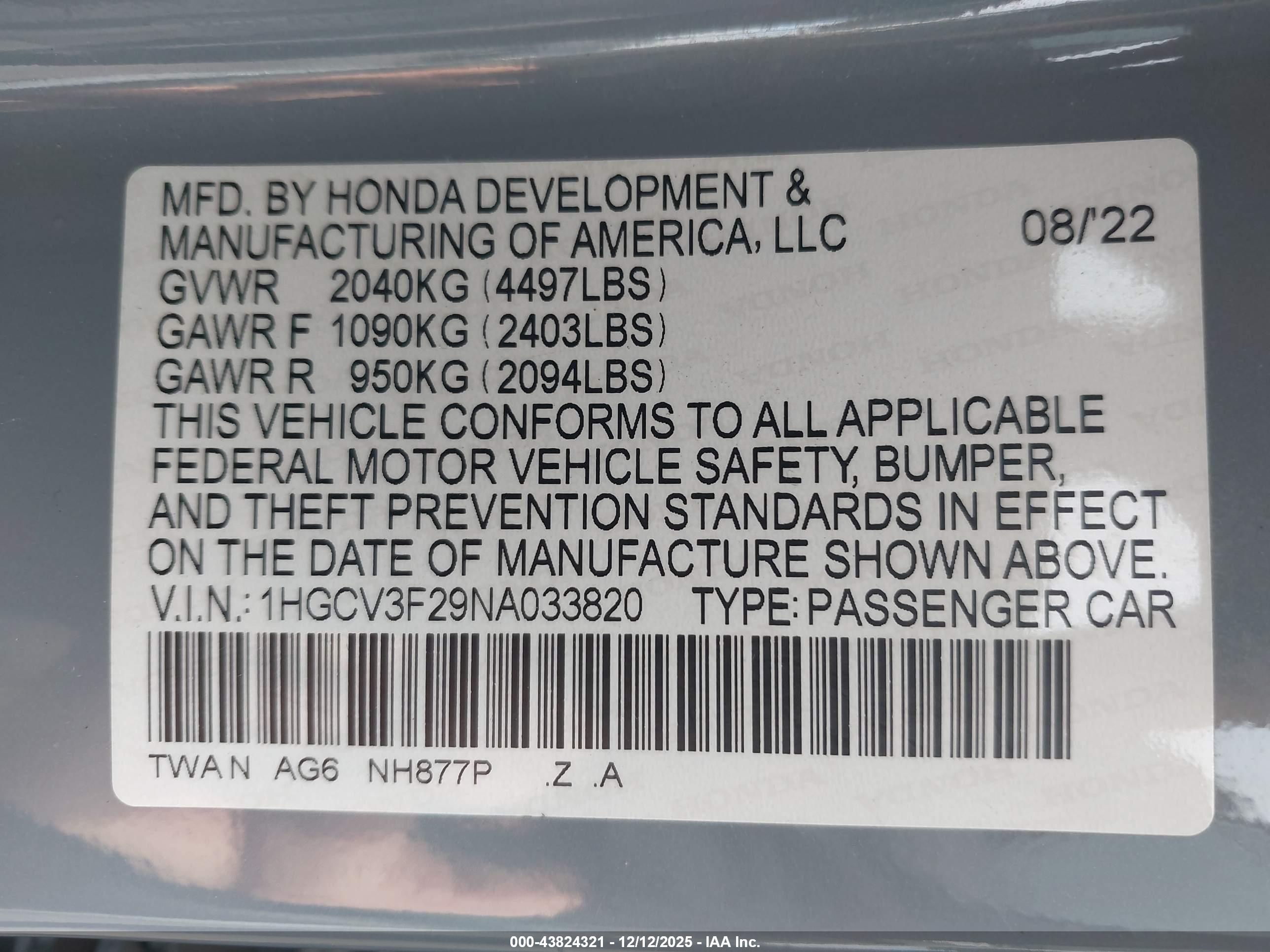HONDA ACCORD image 9