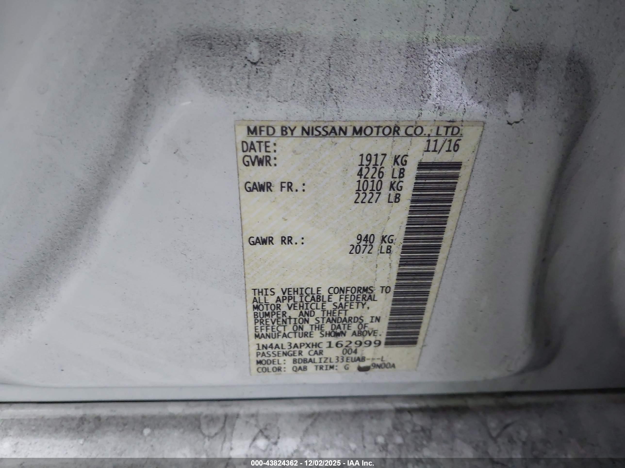 NISSAN ALTIMA image 9