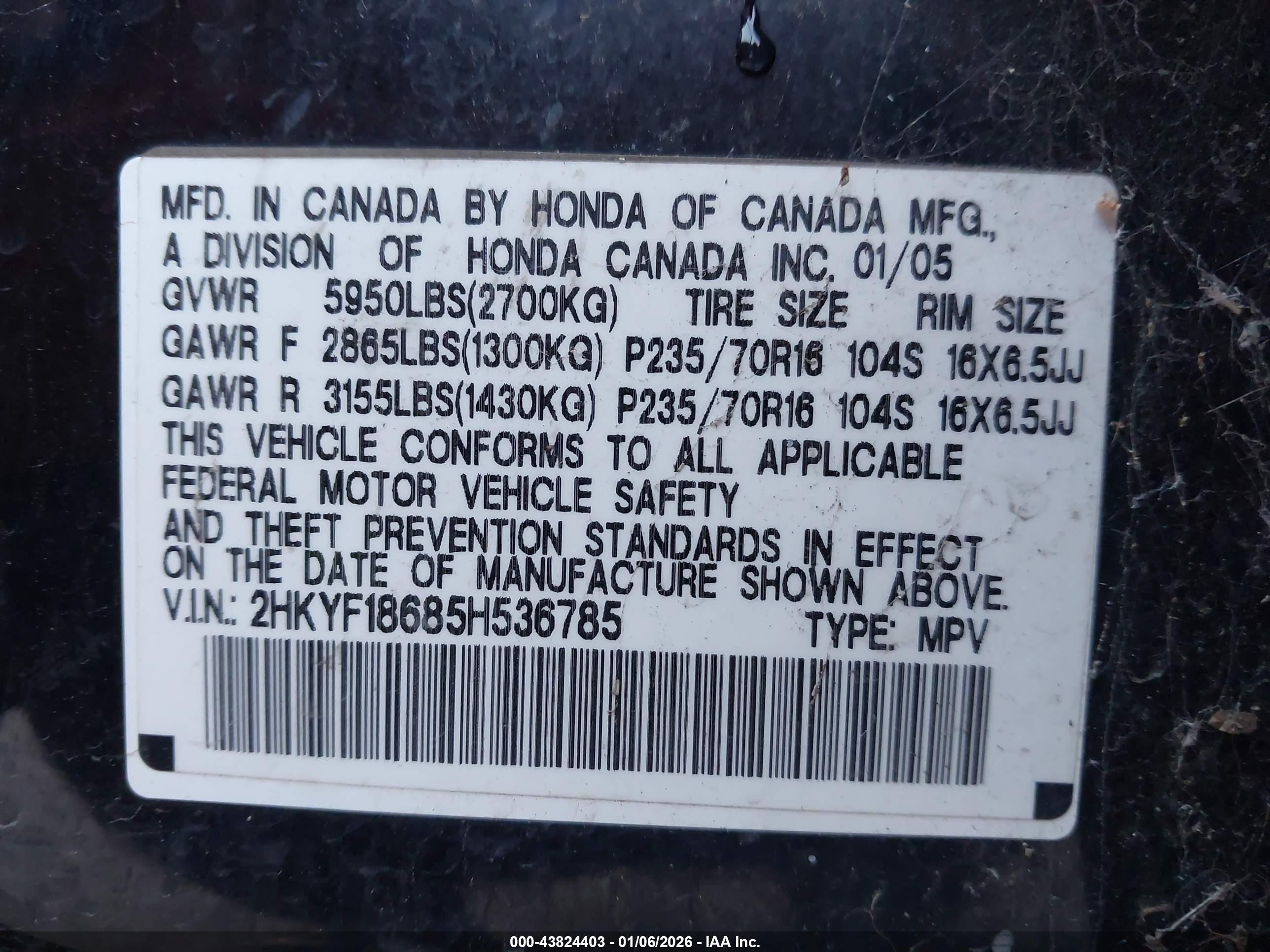 HONDA PILOT image 9