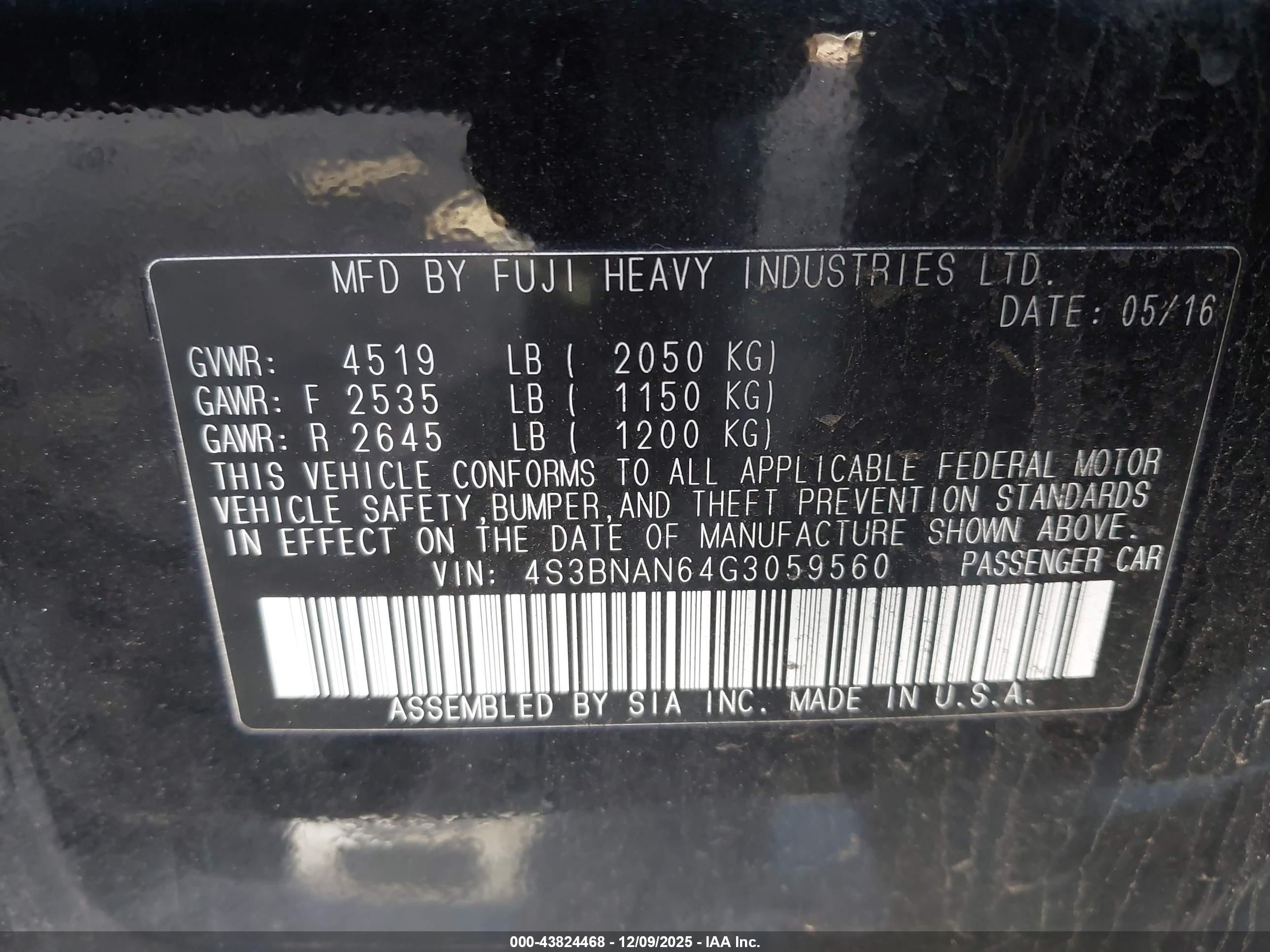 SUBARU LEGACY image 9