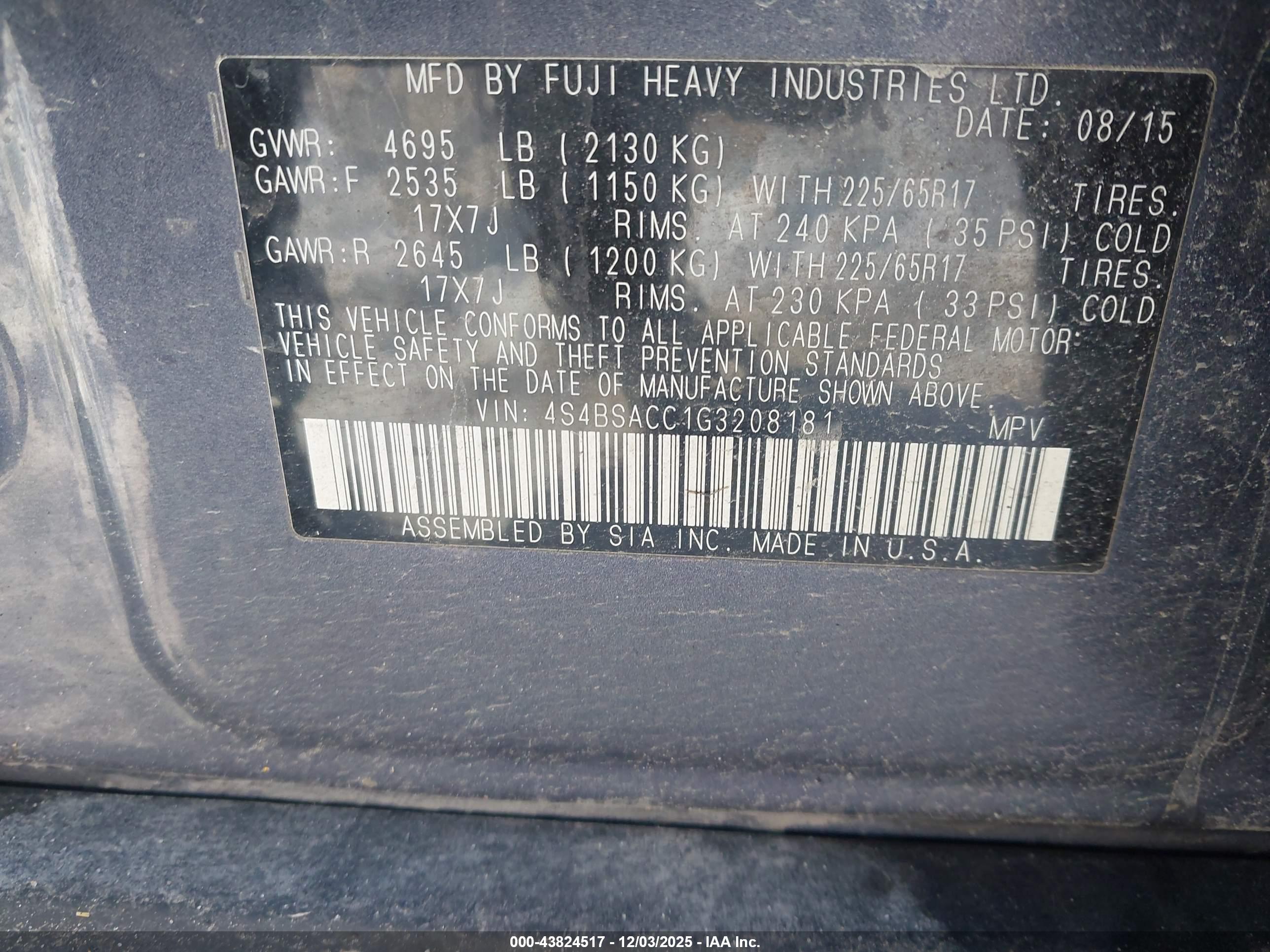 SUBARU OUTBACK image 9