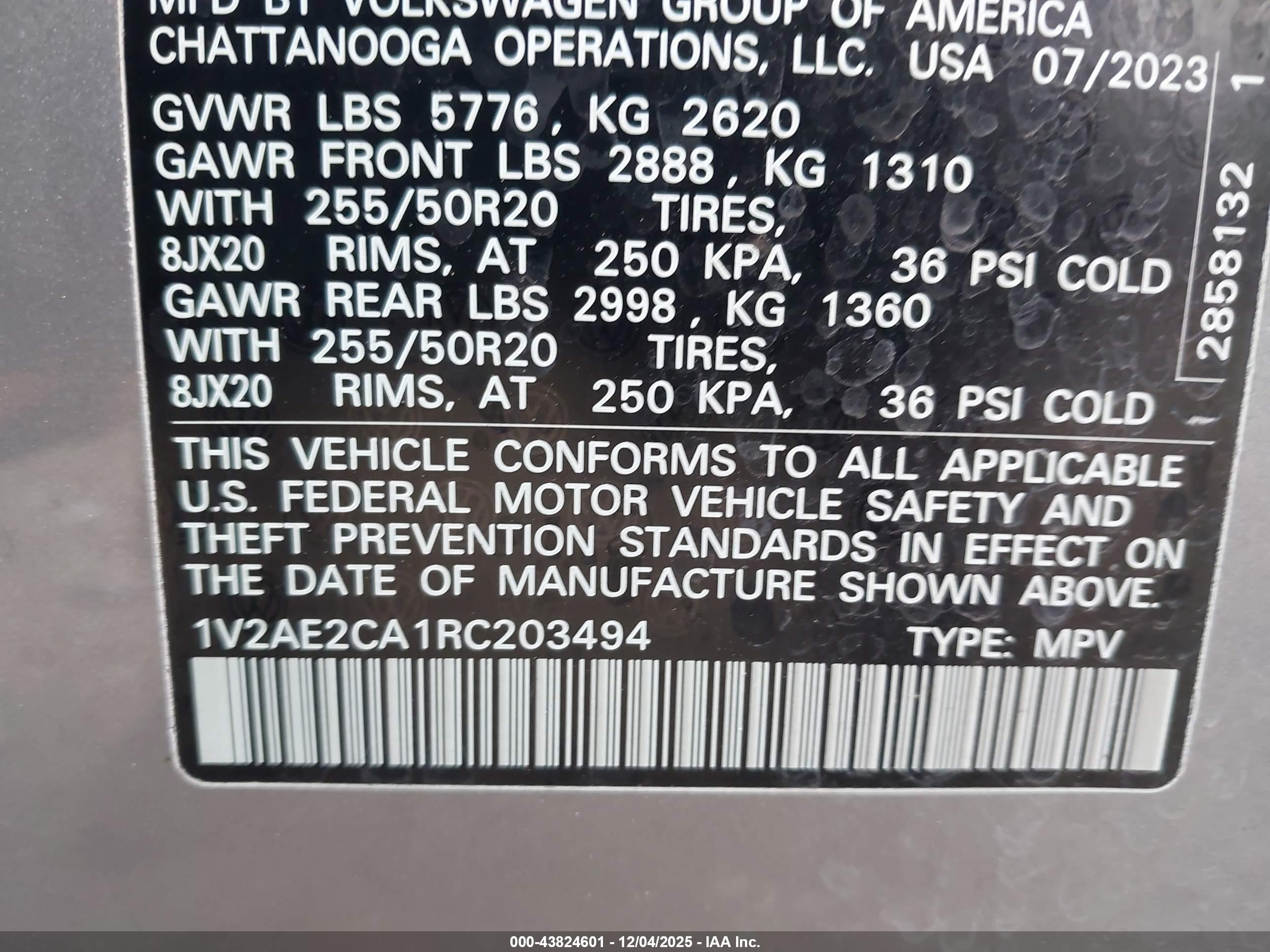 VOLKSWAGEN ATLAS image 9