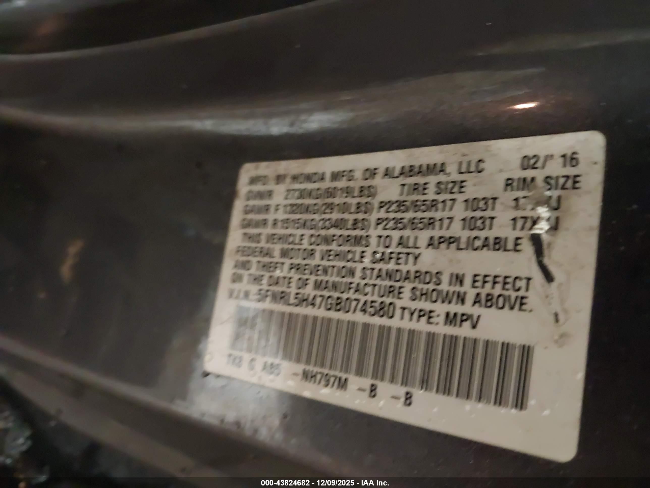 HONDA ODYSSEY image 9