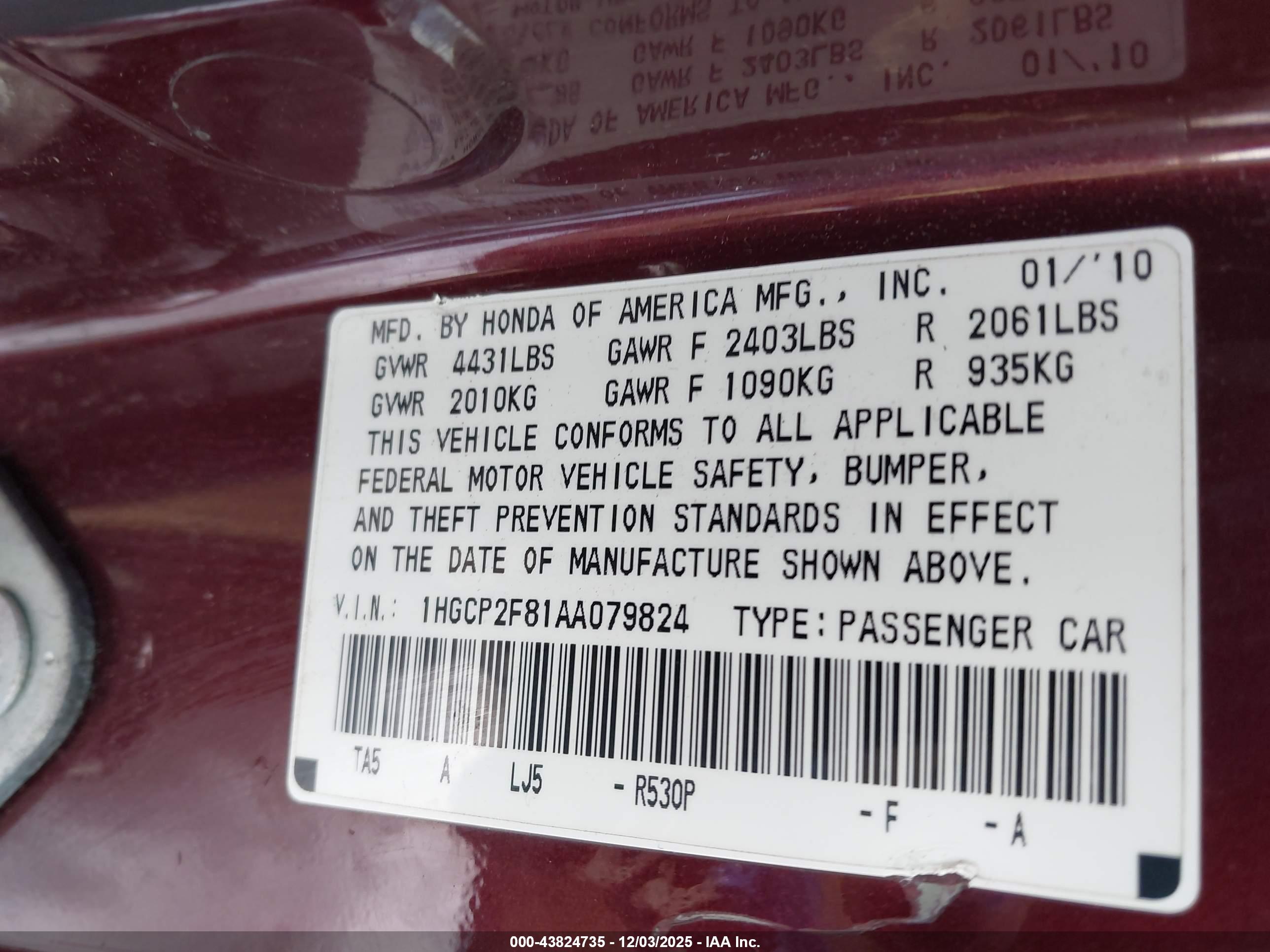 HONDA ACCORD image 9
