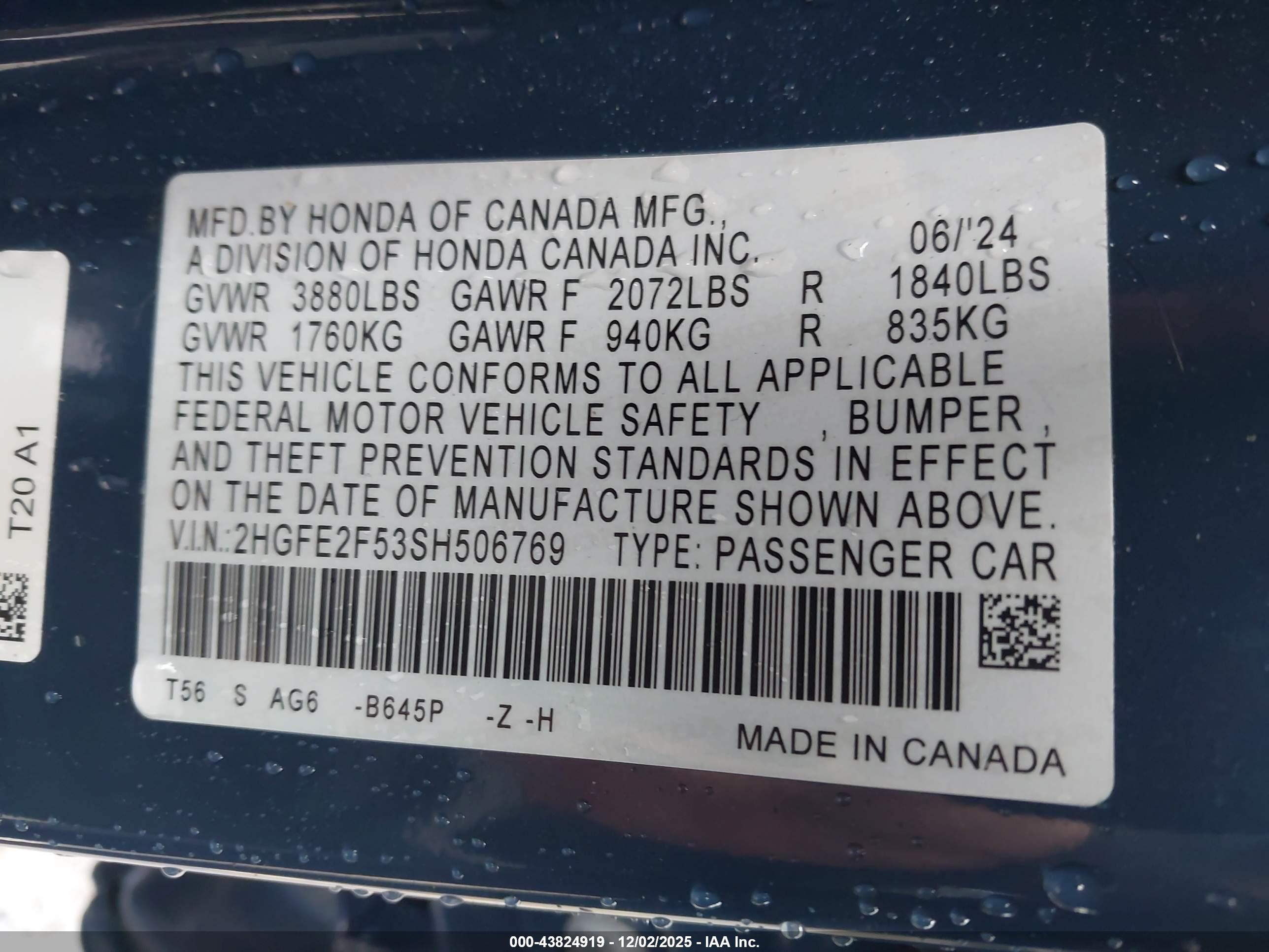 HONDA CIVIC image 9