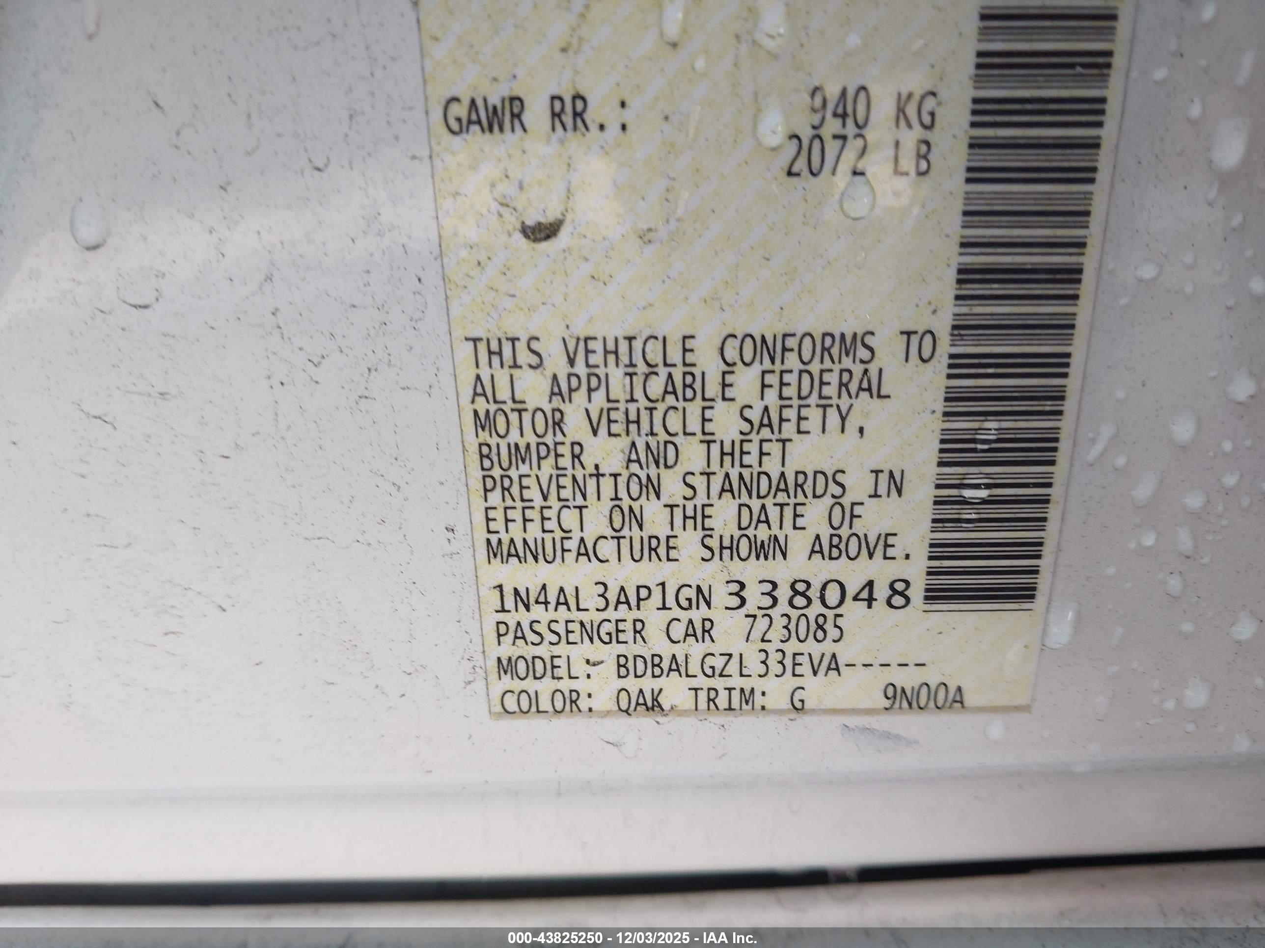 NISSAN ALTIMA image 9