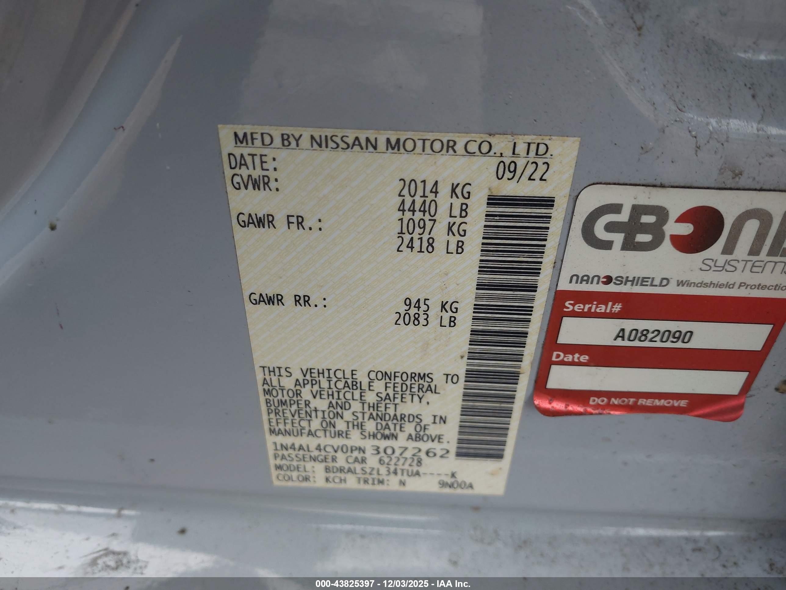 NISSAN ALTIMA image 9