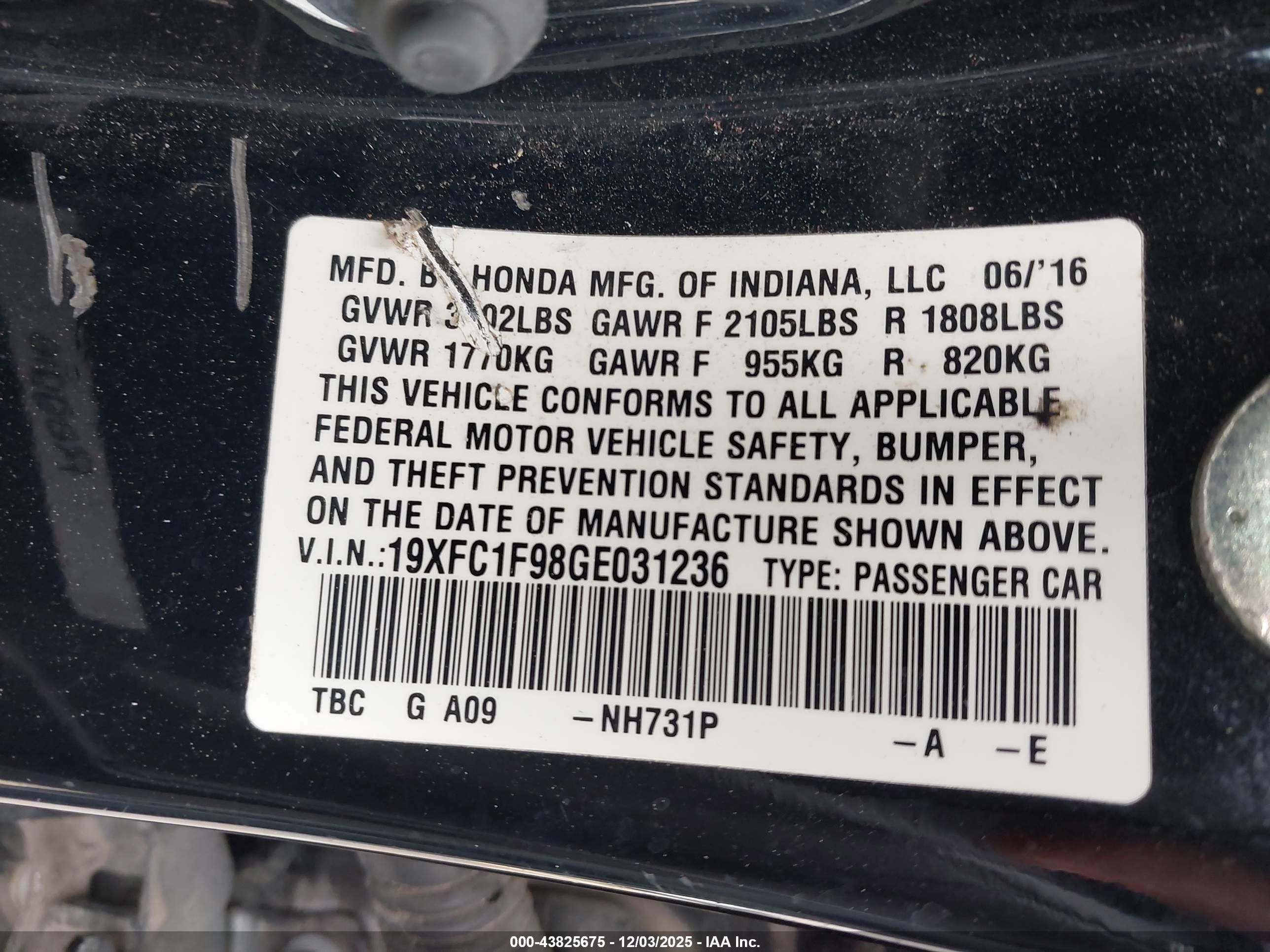 HONDA CIVIC image 9