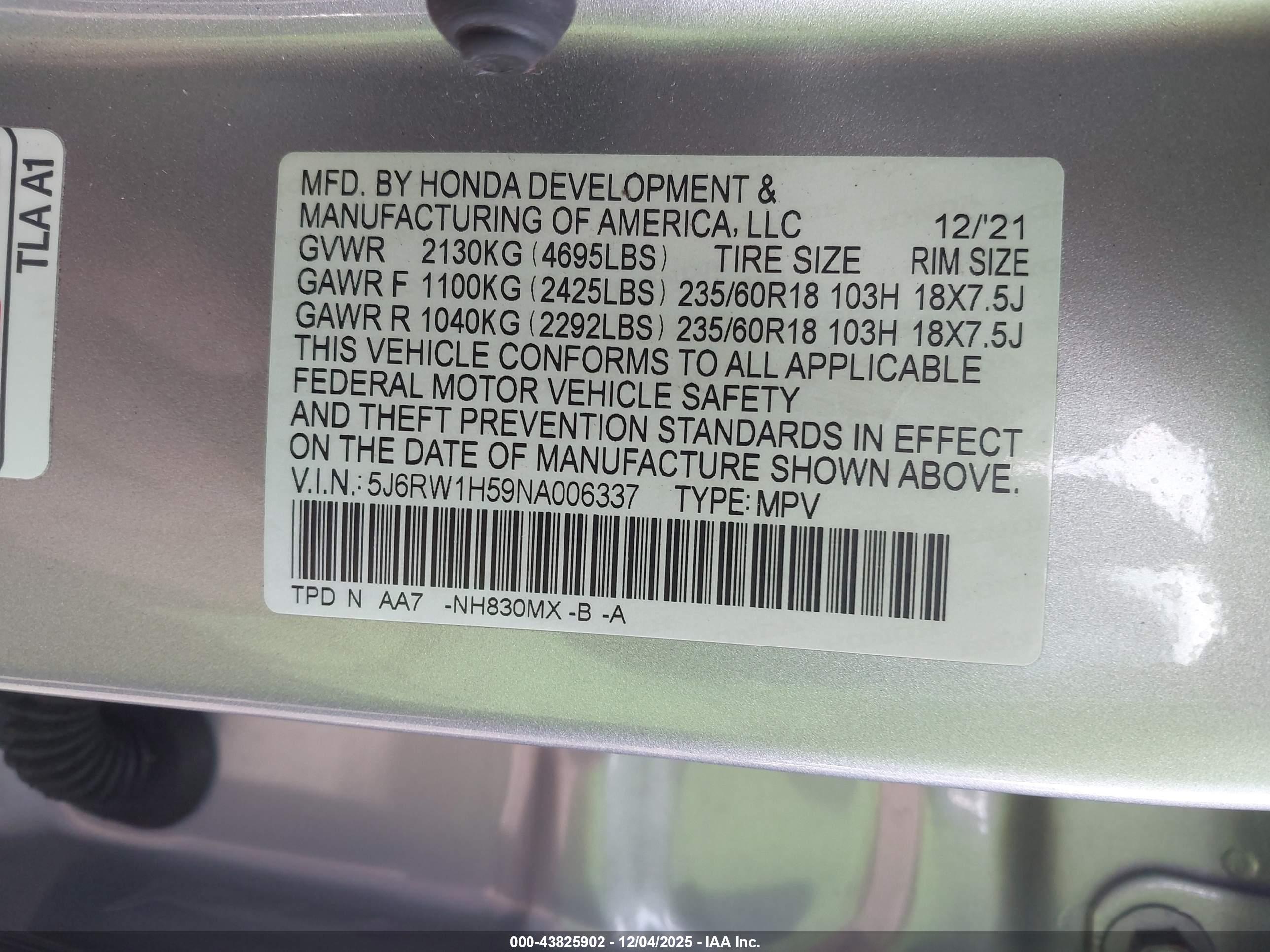 HONDA CR-V image 9