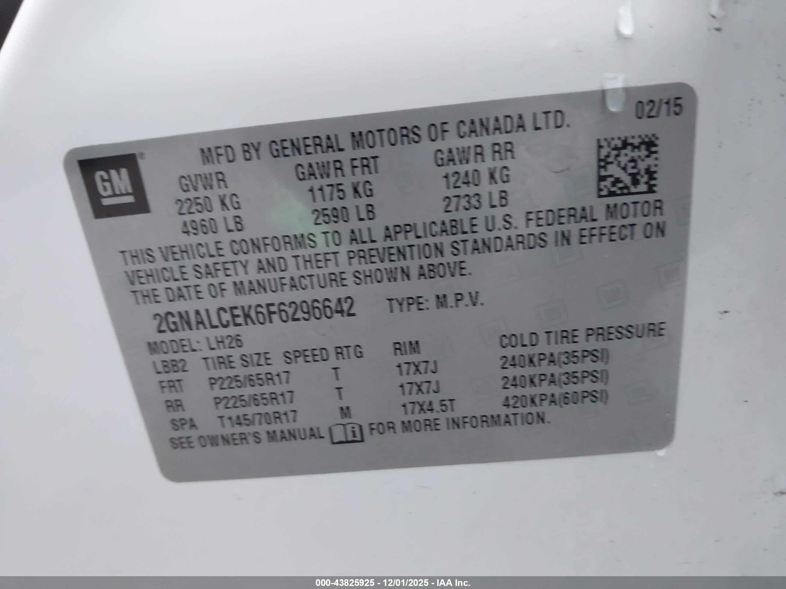 CHEVROLET EQUINOX image 9