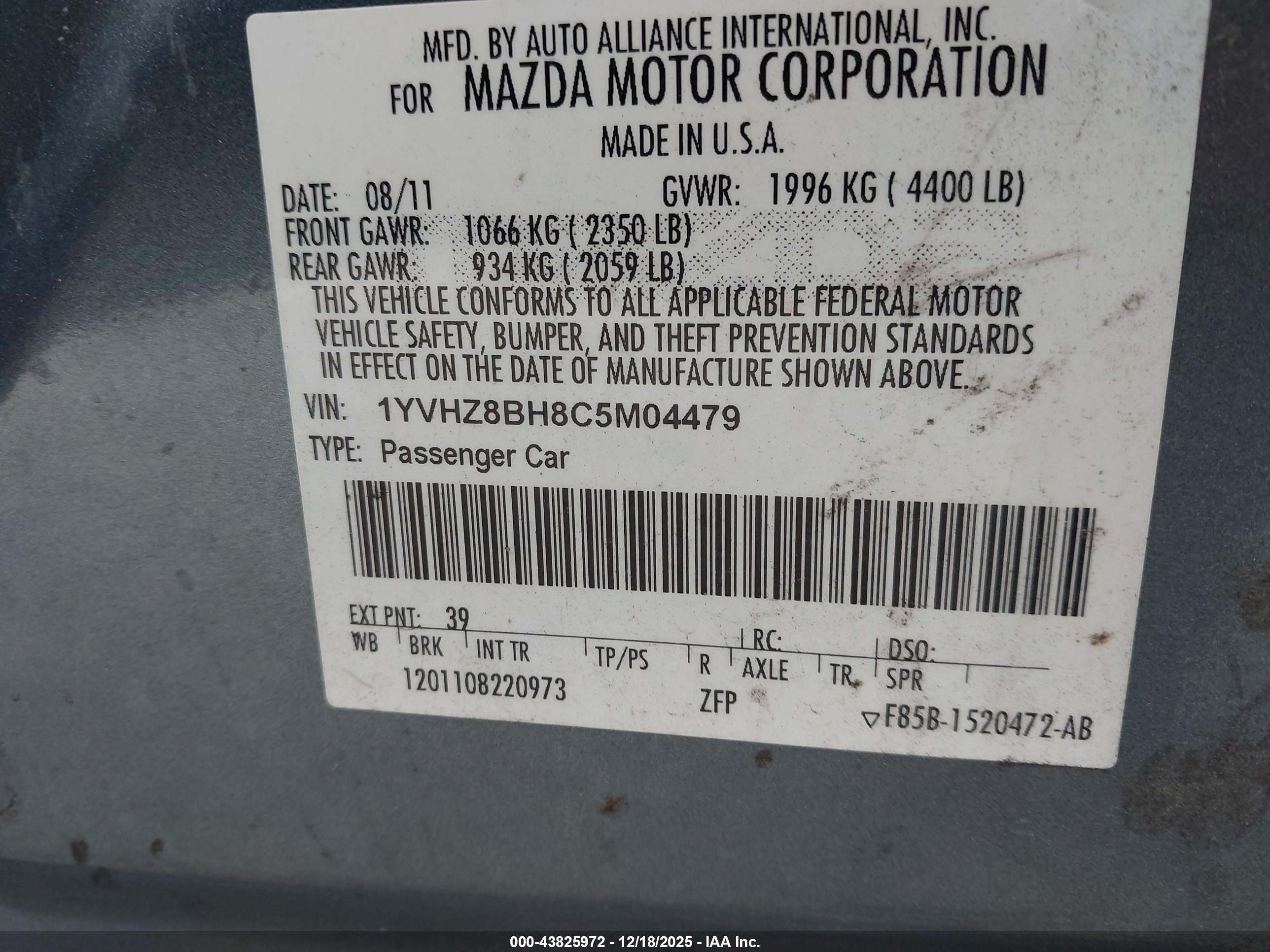 MAZDA MAZDA6 image 9