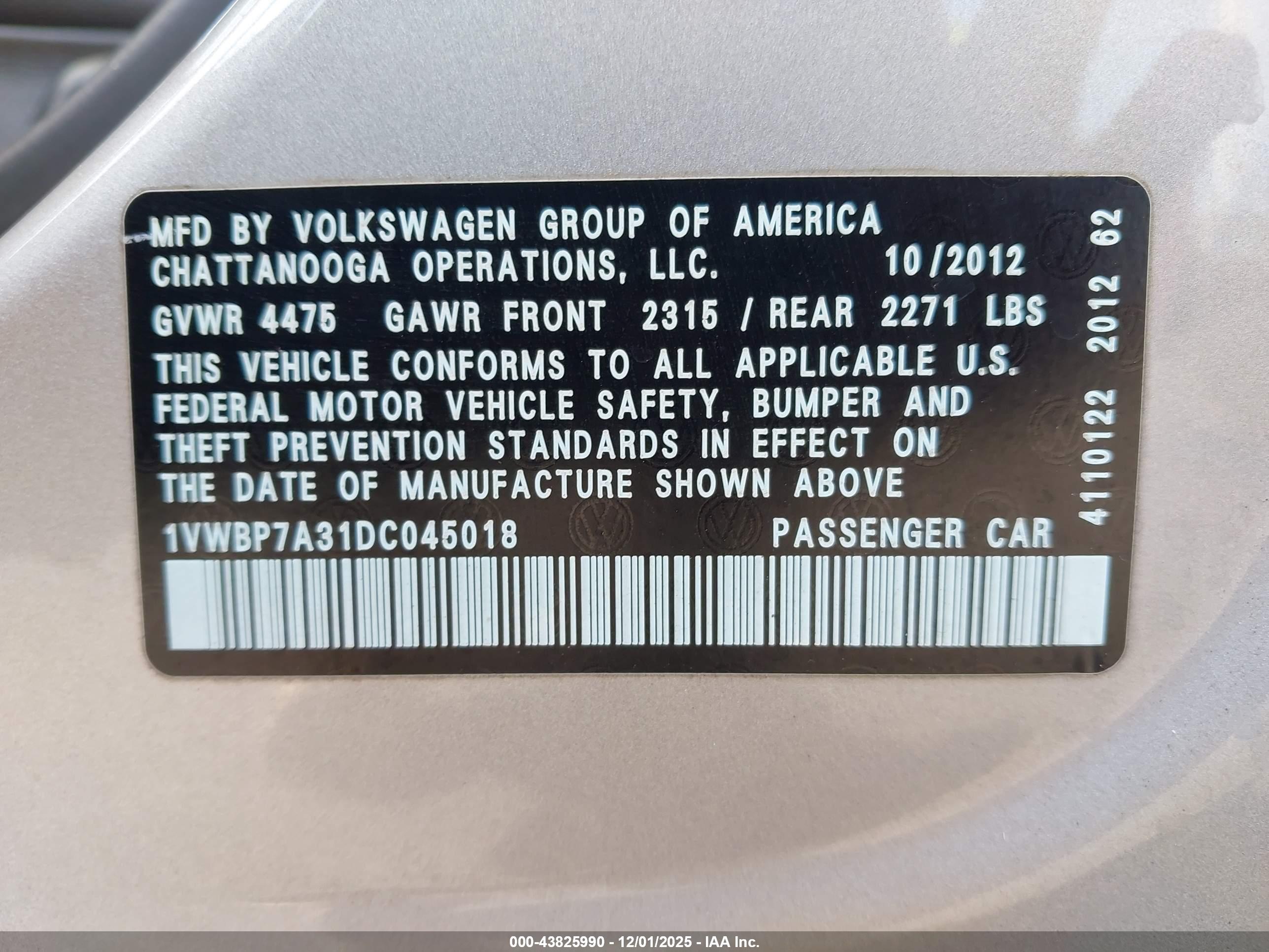 VOLKSWAGEN PASSAT image 9