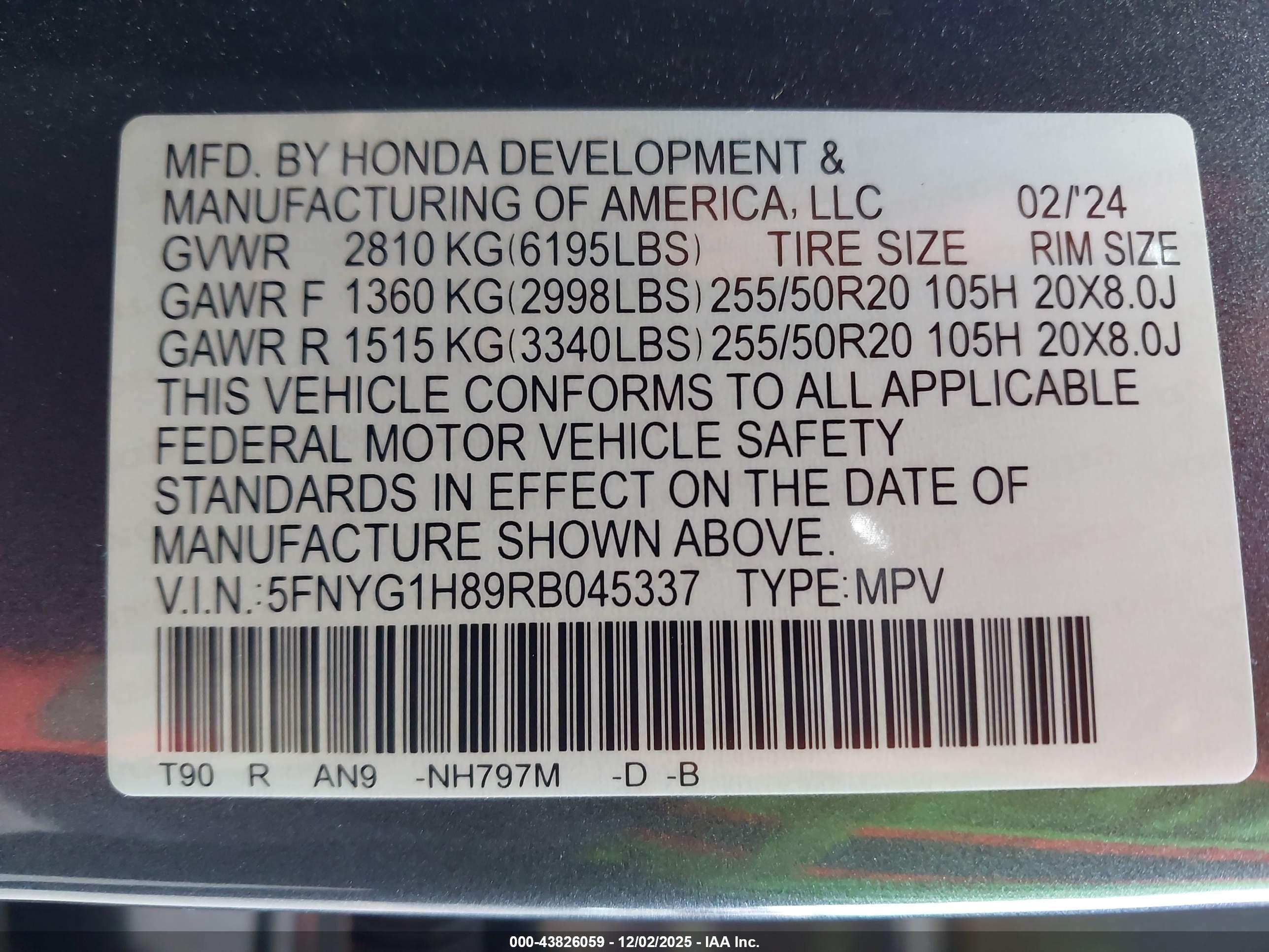 HONDA PILOT image 9